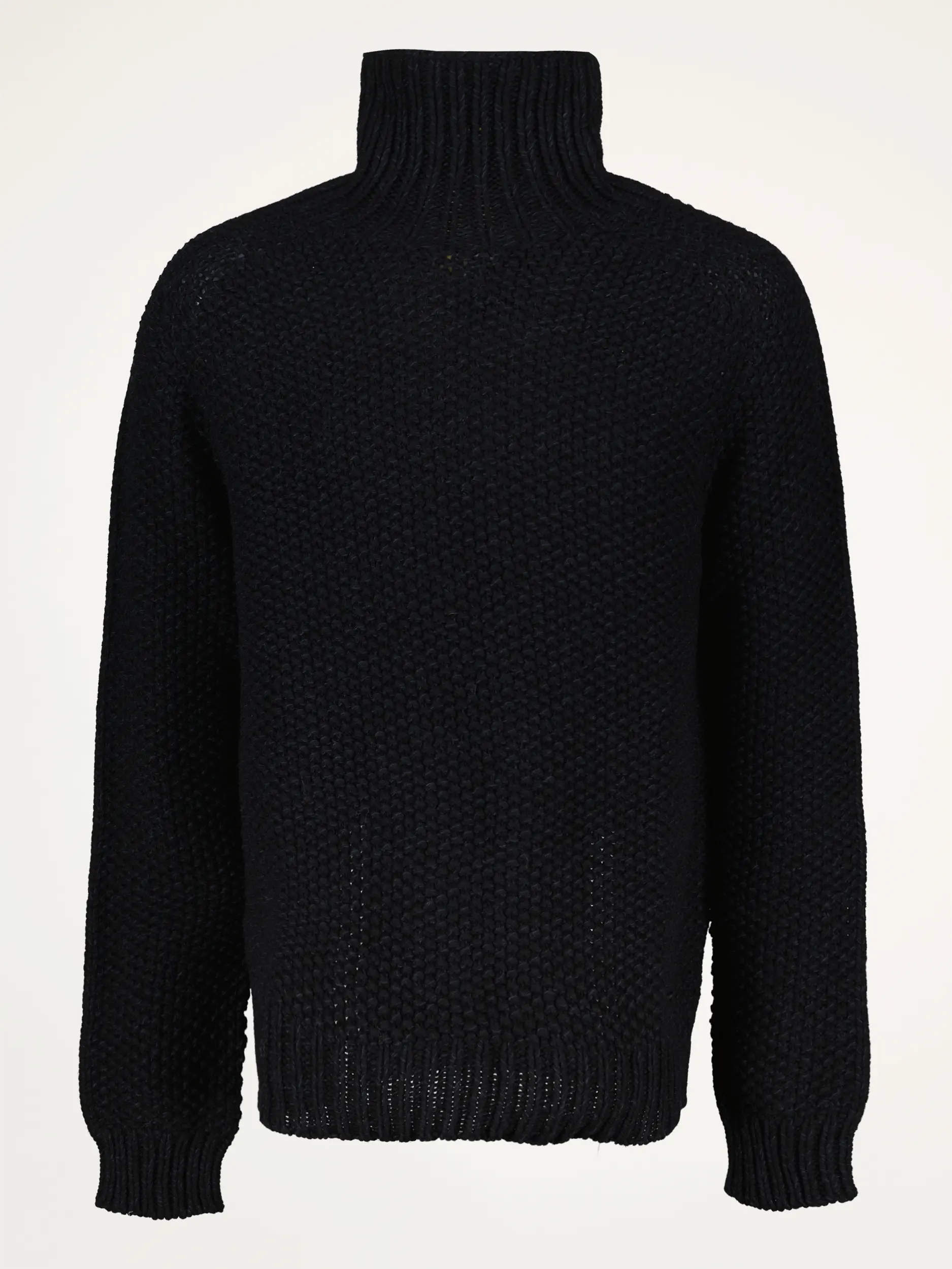 Rollkragenpullover 'Finar' aus Woll-Mix langarm - Artikelansicht - Farbe: Schwarz