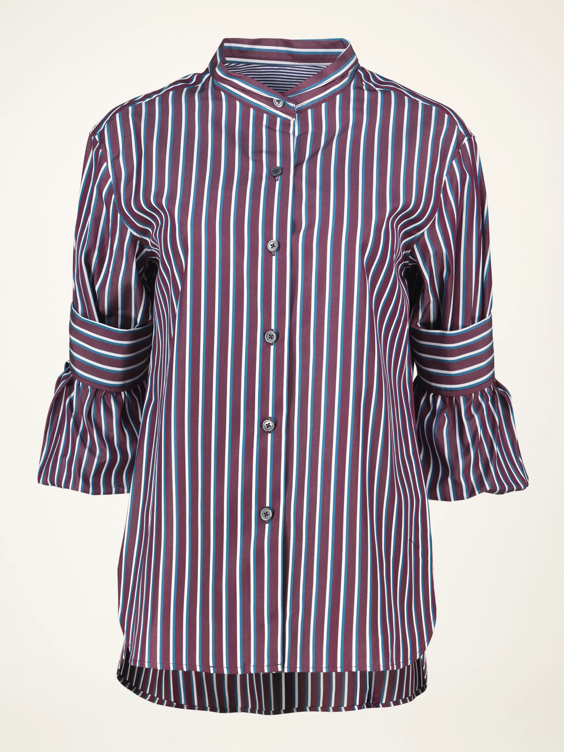 Gestreifte Baumwollbluse 3/4-Arm - Artikelansicht