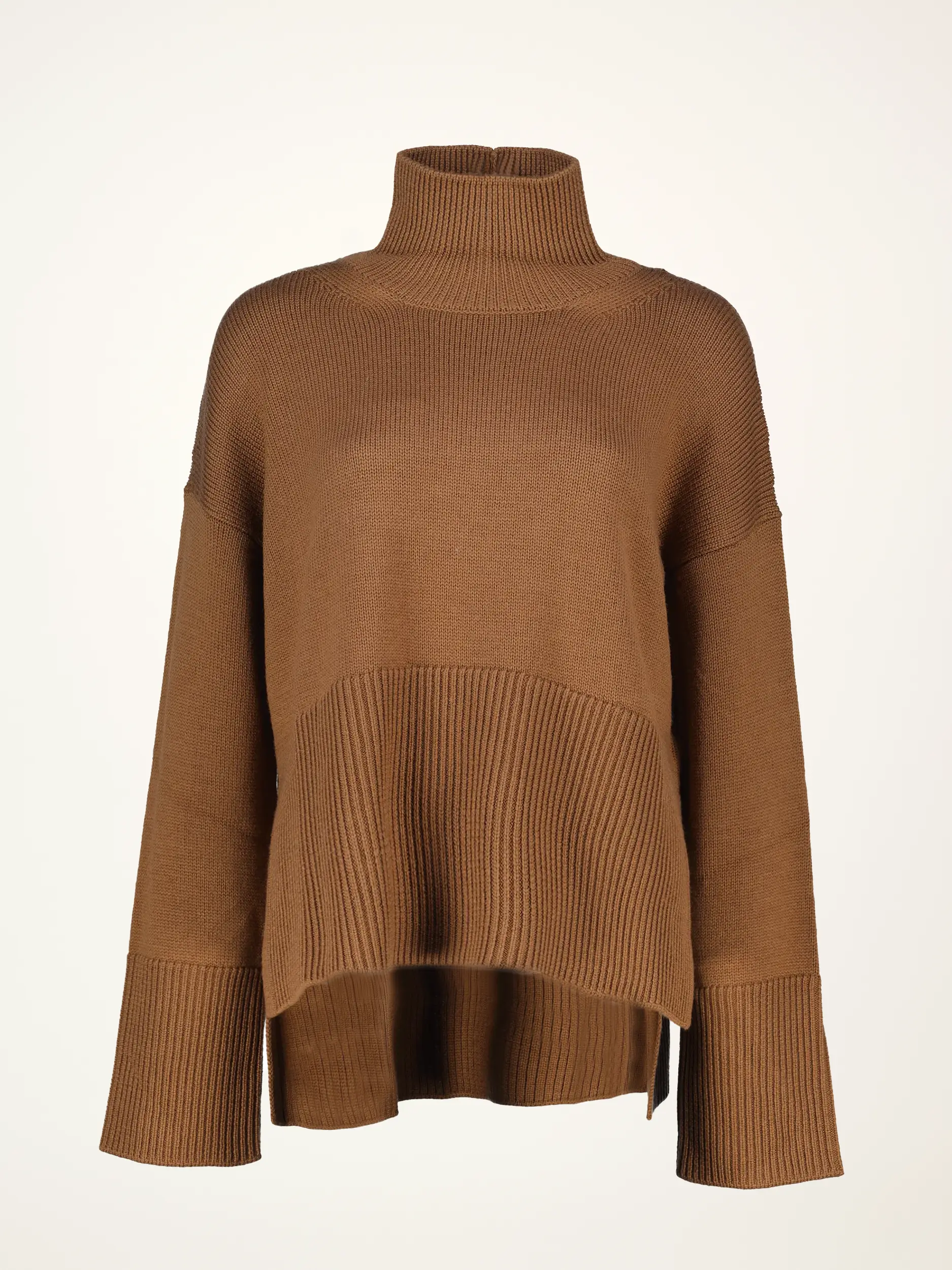 Pullover aus Wolle langarm - Artikelansicht - Farbe: Braun