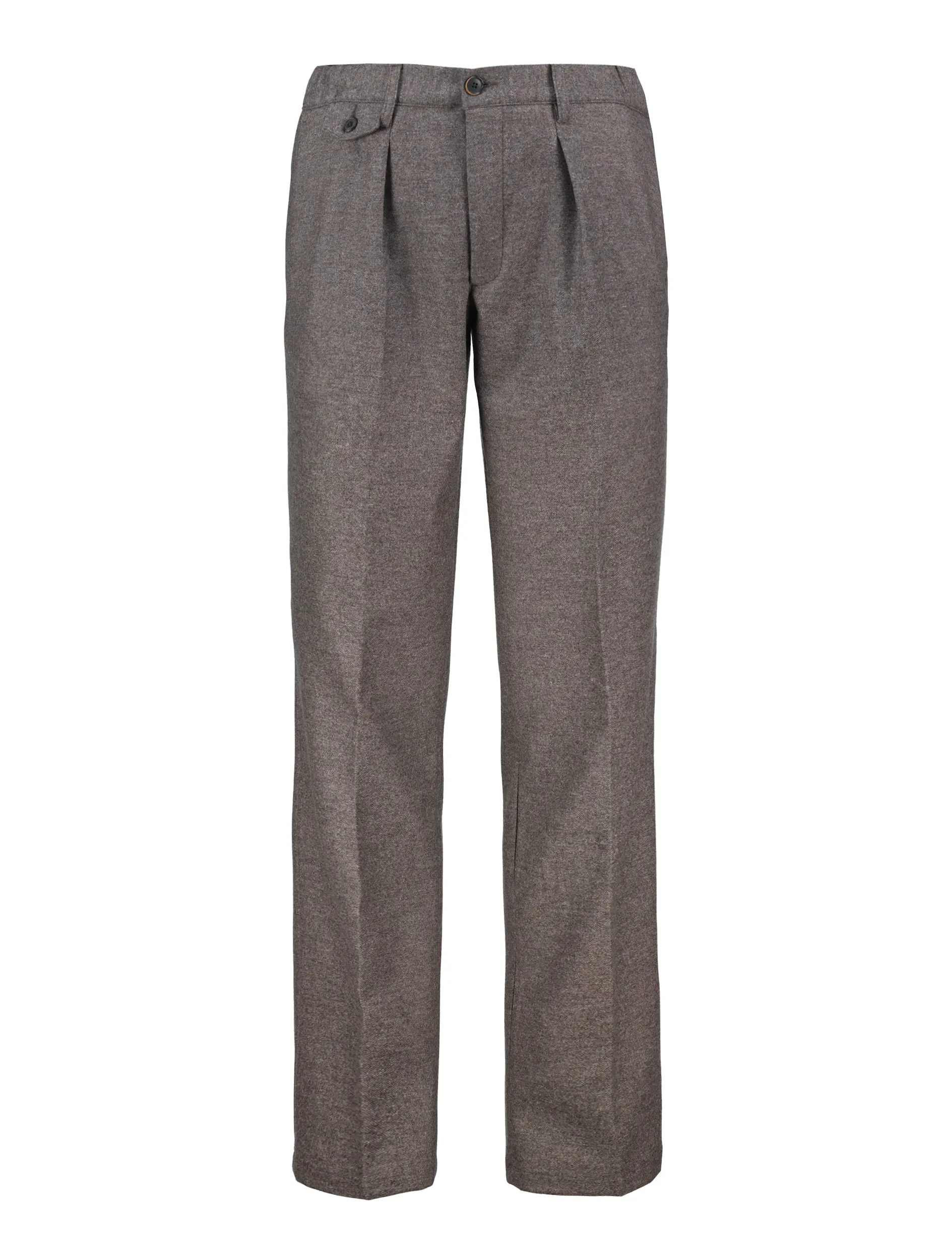 Bundfaltenhose aus Woll-Mix - Artikel Vorderseite - Farbe: Braun