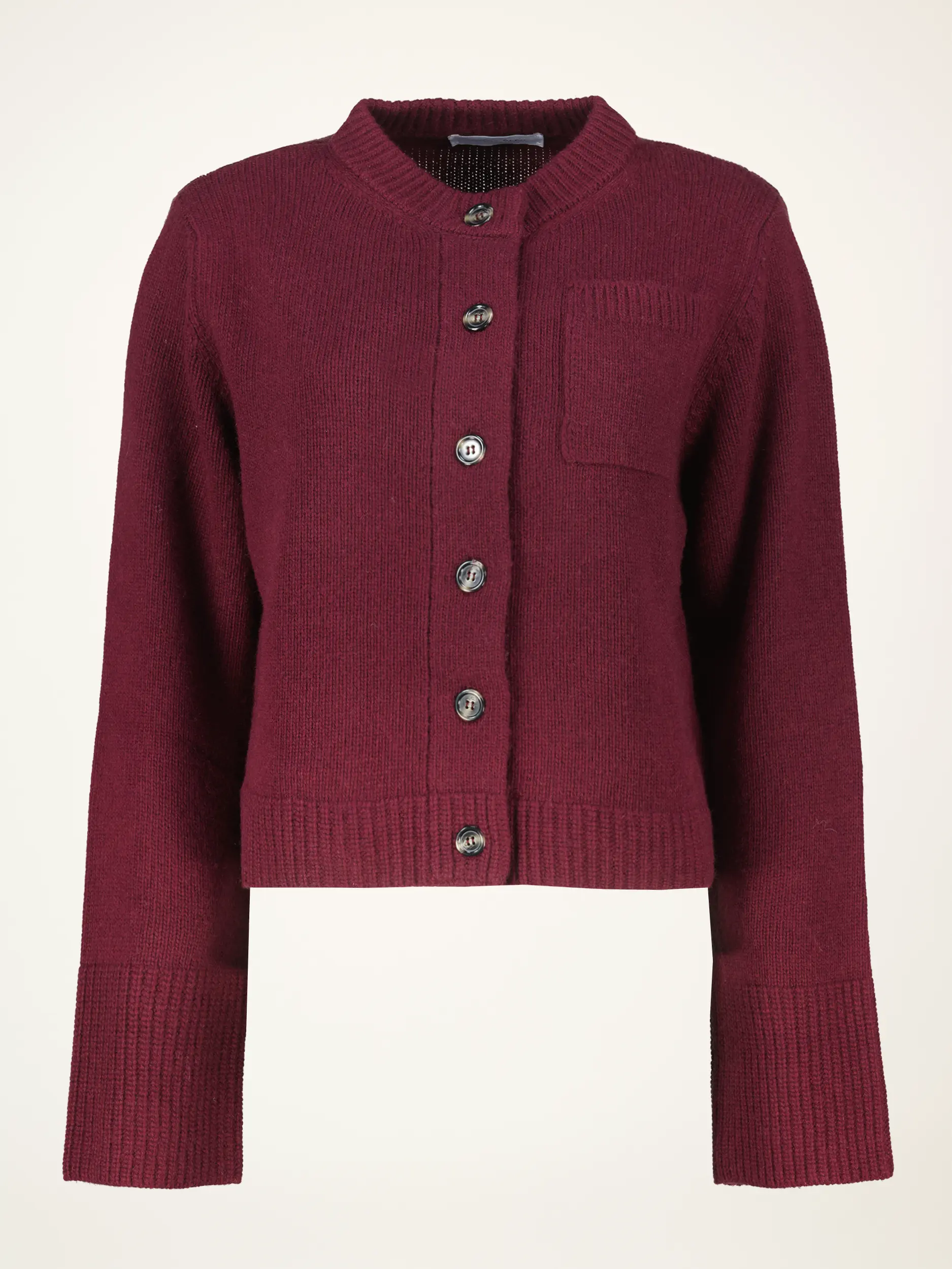 Strickjacke 'Lilly' aus Woll-Kaschmir-Mix langarm - Artikelansicht - Farbe: Rot