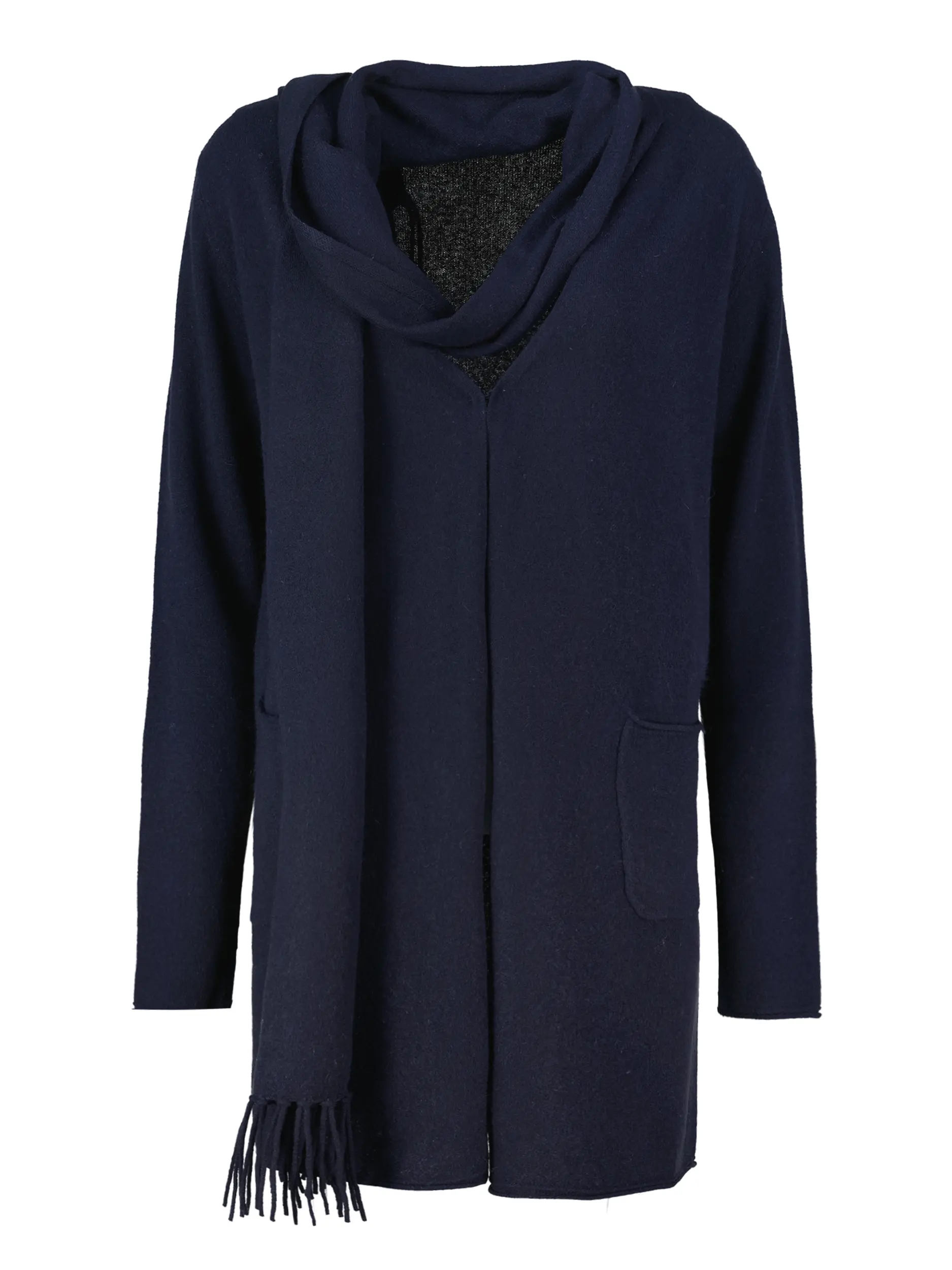 Strickjacke aus Kaschmir - Artikel Vorderseite - Farbe: Blau