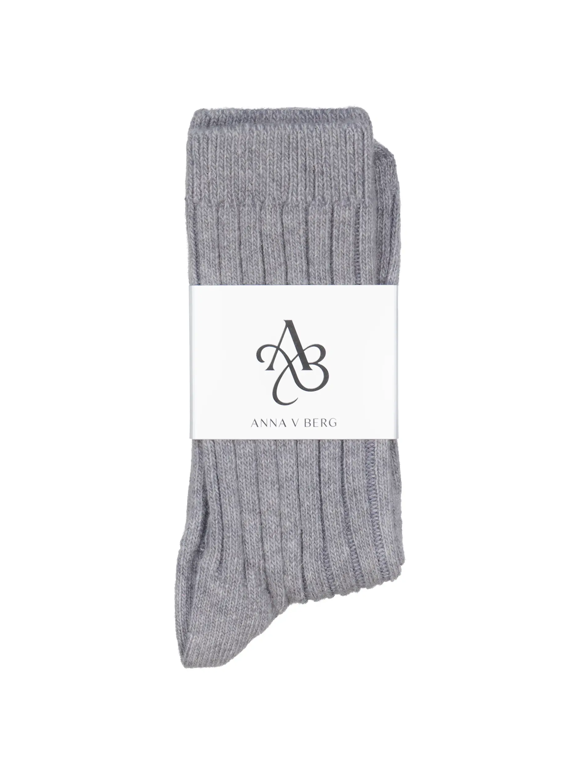 Socken 'Fritzi' aus Kaschmir-Mix - Artikel Vorderseite - Farbe: Grau