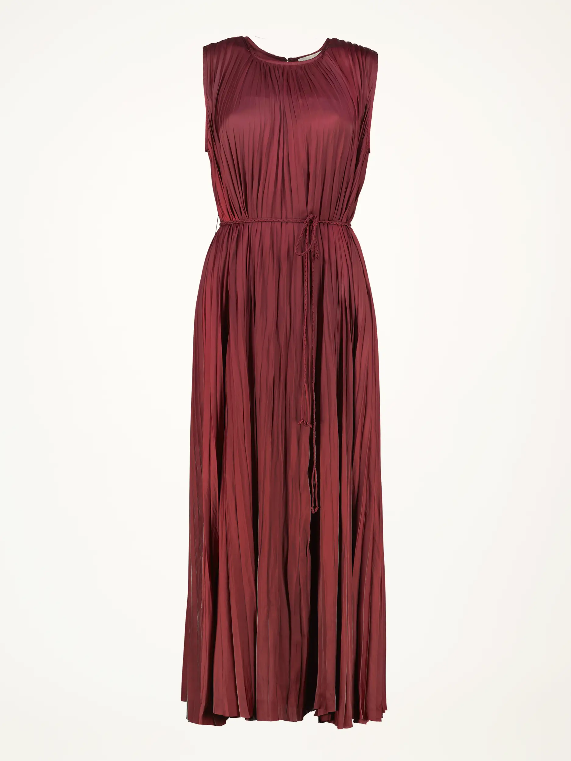 Maxi Plisseekleid 'Fianna' ärmellos - Artikelansicht - Farbe: Rot