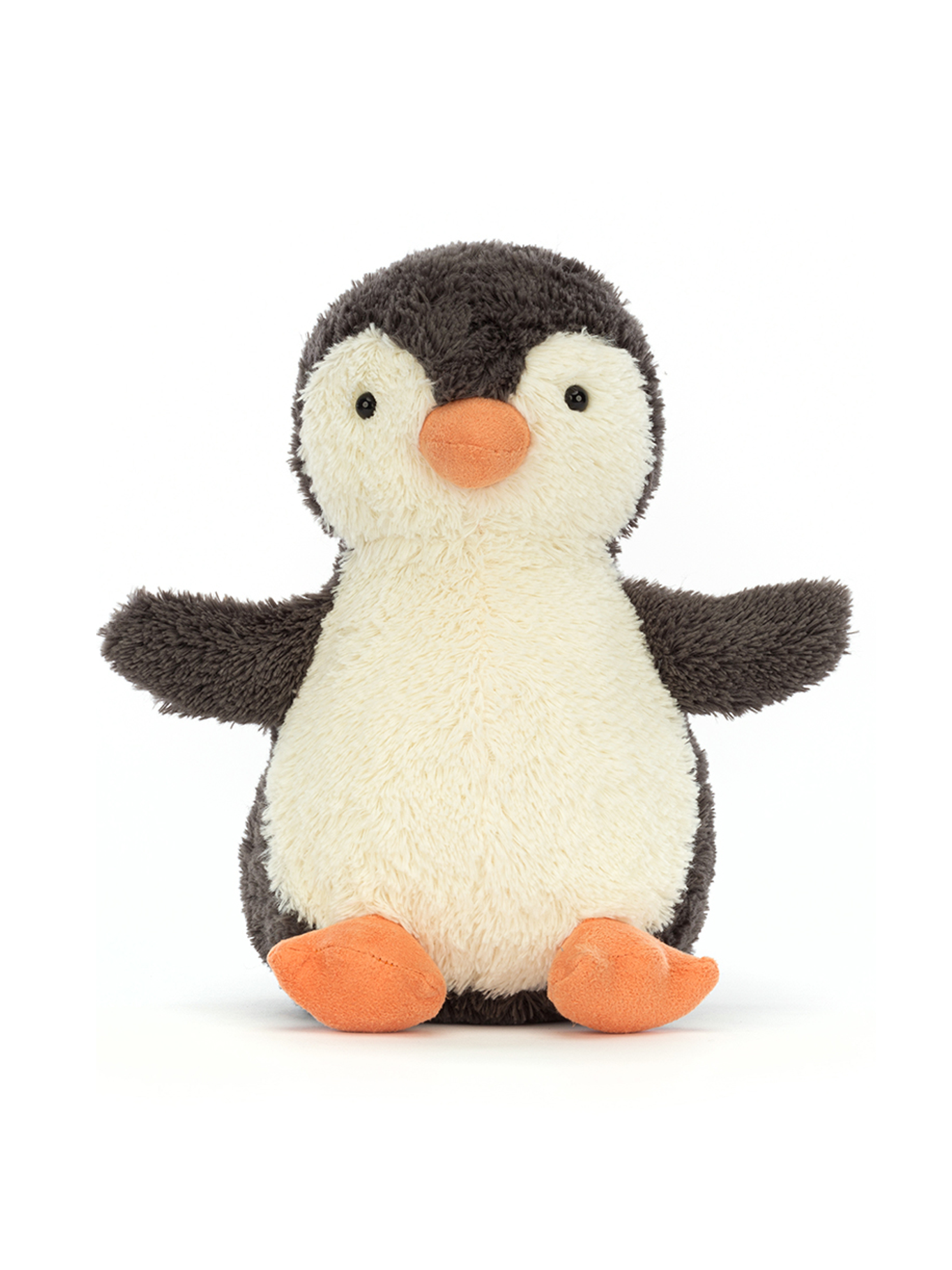 Jellycat-Stofftier 'Peanut Penguin Medium' - Artikel Vorderseite - Farbe: Grau
