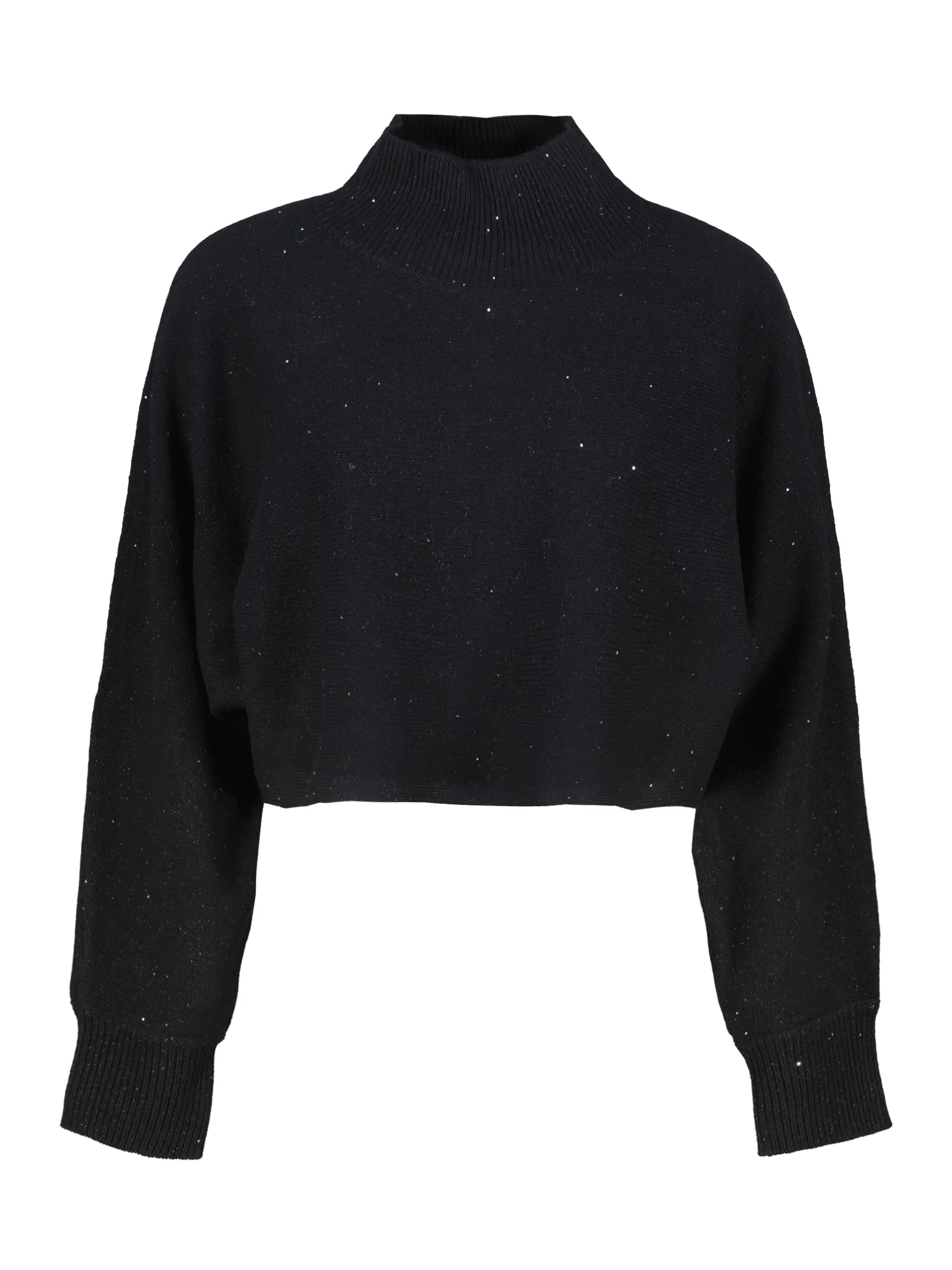 Wollpullover mit Pailletten  - Artikel Vorderseite - Farbe: Schwarz