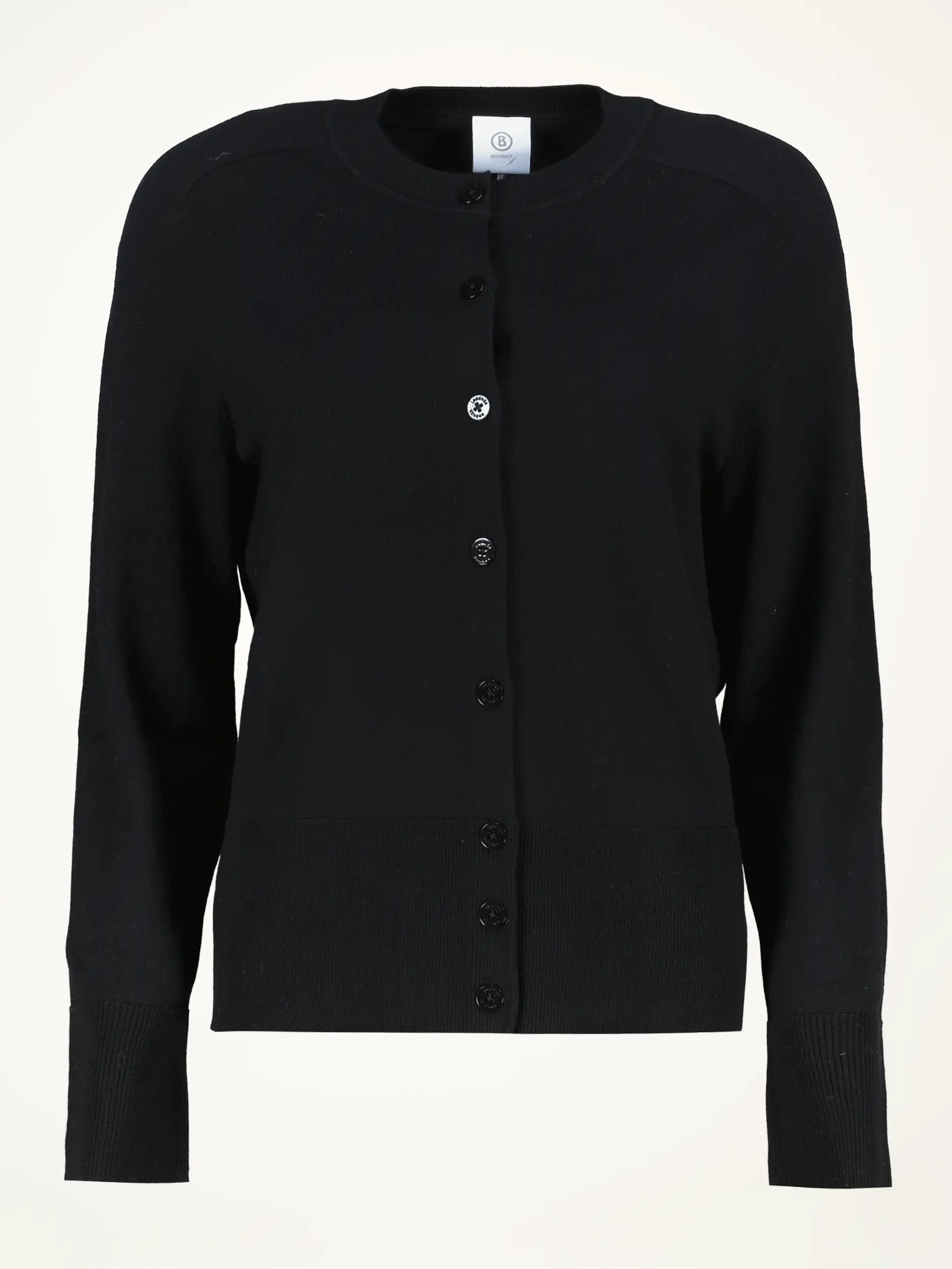 Strickjacke 'Ilma' aus Wolle  - Artikelansicht - Farbe: Schwarz