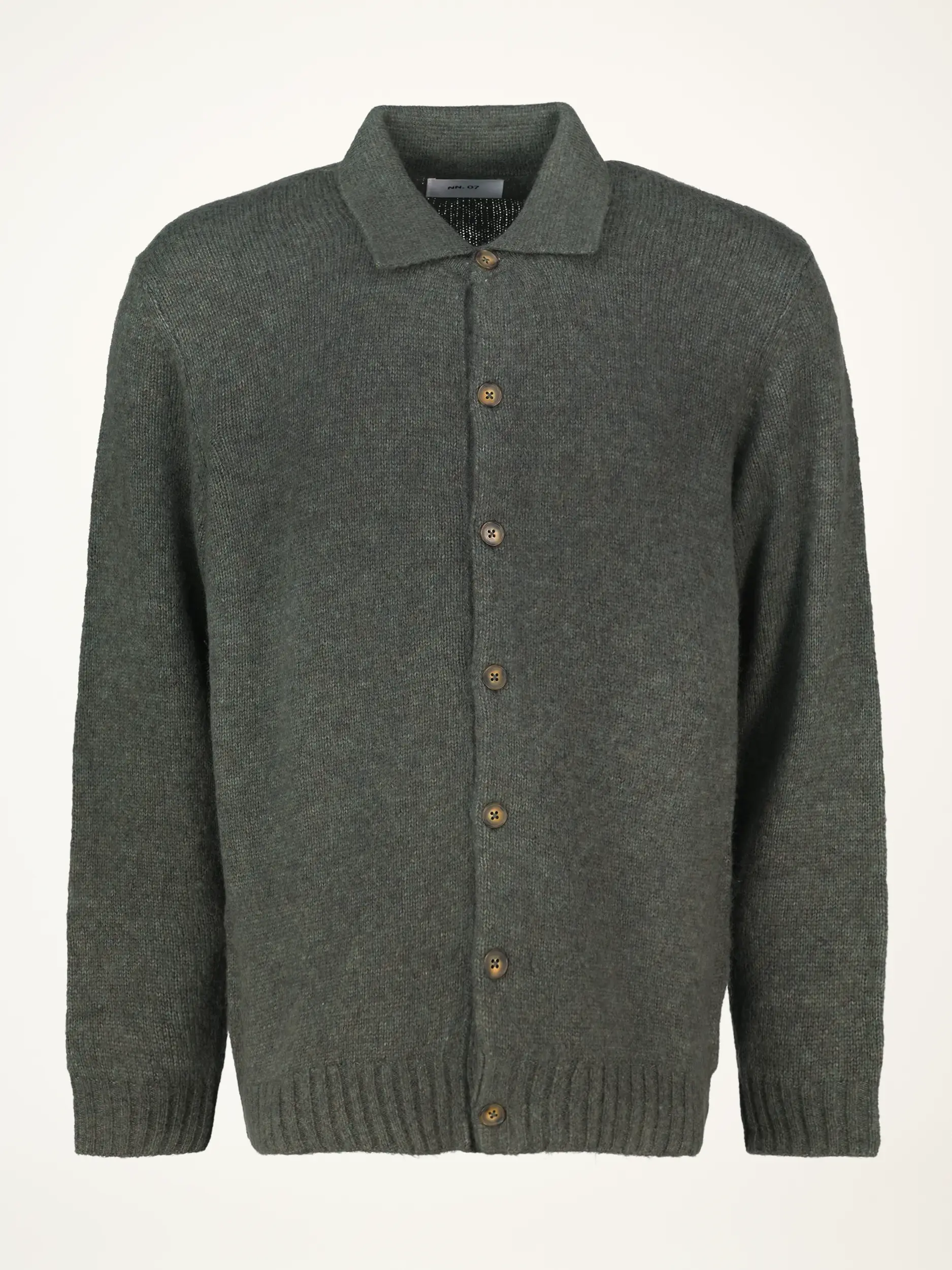 Strickjacke 'Lee' aus Merinowoll-Mix - Artikelansicht - Farbe: Grün