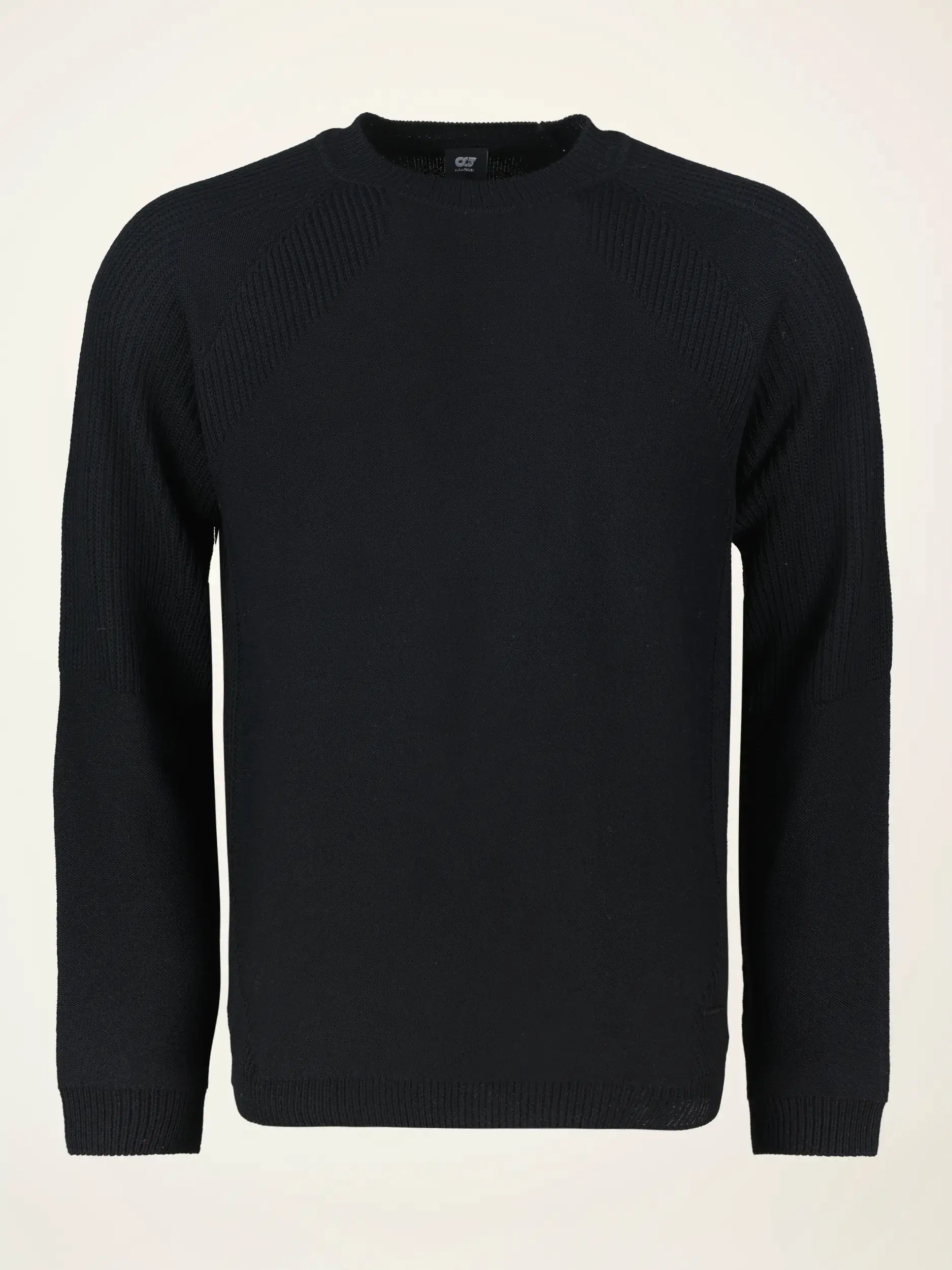 Pullover 'Fleur' aus Woll-Mix langarm - Artikelansicht - Farbe: Schwarz