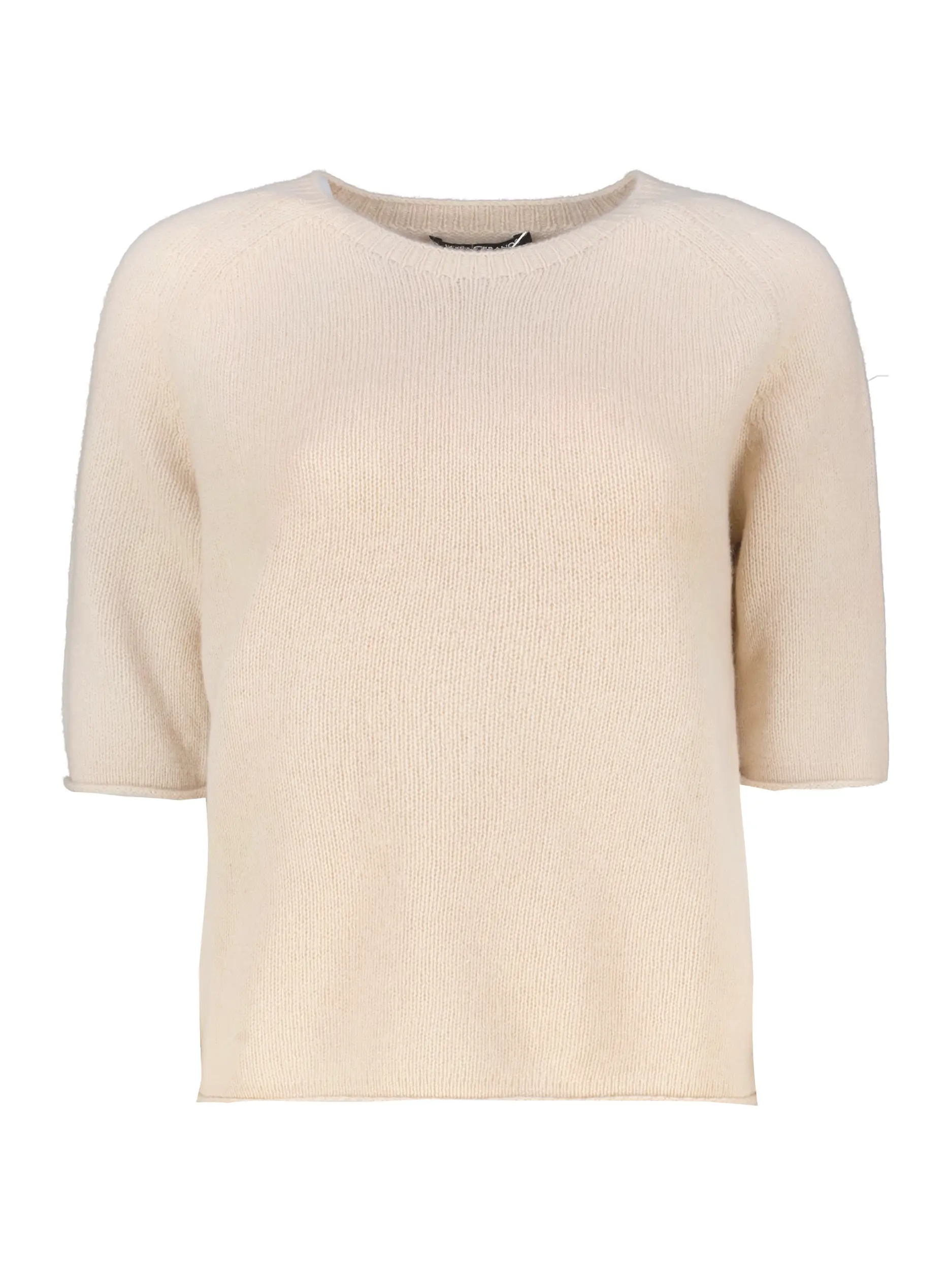 Pullover aus Wolle-Kaschmir kurzarm - Artikel Vorderseite - Farbe: Braun