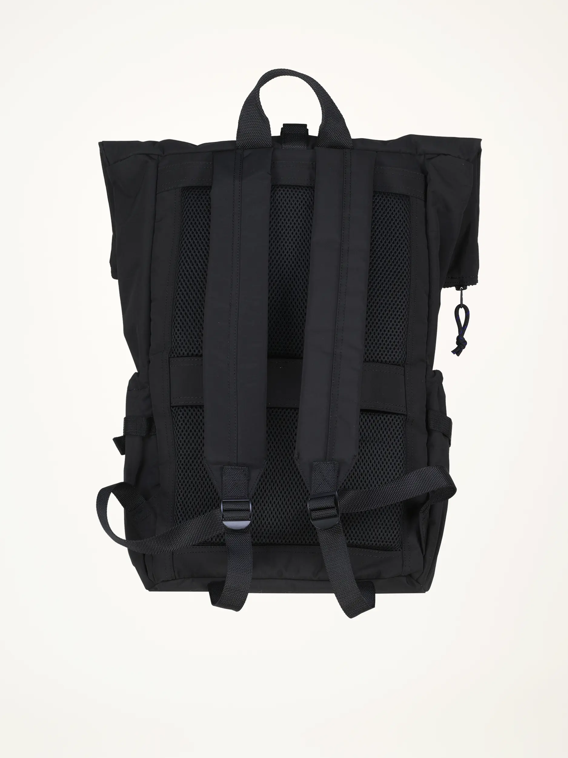 Wasserabweisender Rucksack 'Roll Top' - Artikel Rückseite - Farbe: Schwarz