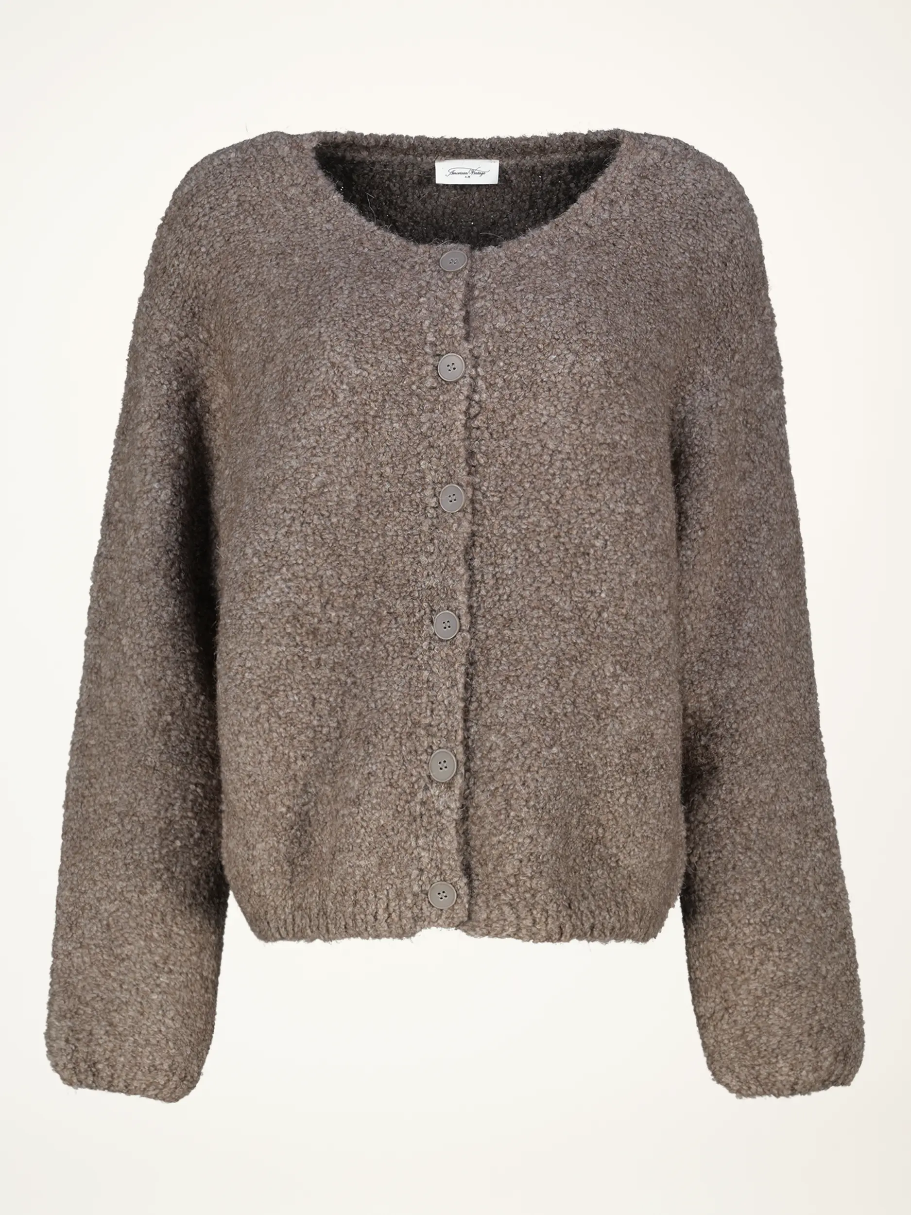 Strickjacke aus Woll-Mix - Artikelansicht - Farbe: Braun