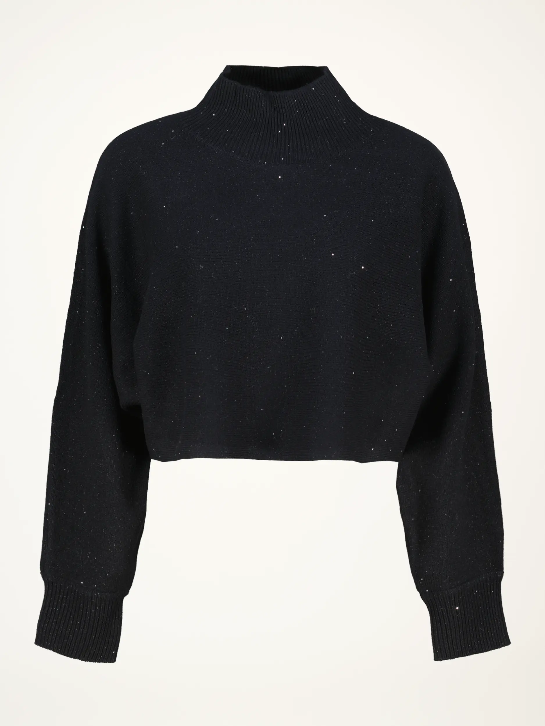 Wollpullover mit Pailletten  - Artikelansicht - Farbe: Schwarz