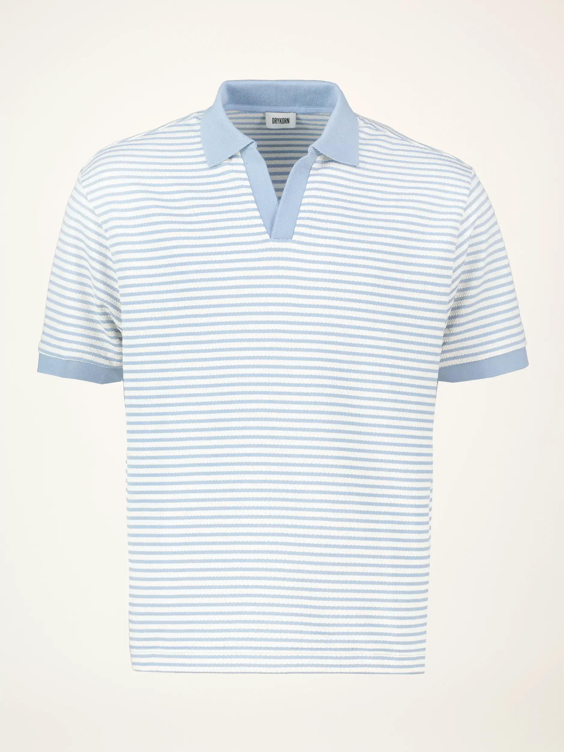 Gestreiftes Strickpolo 'Acayo' kurzarm - Artikelansicht