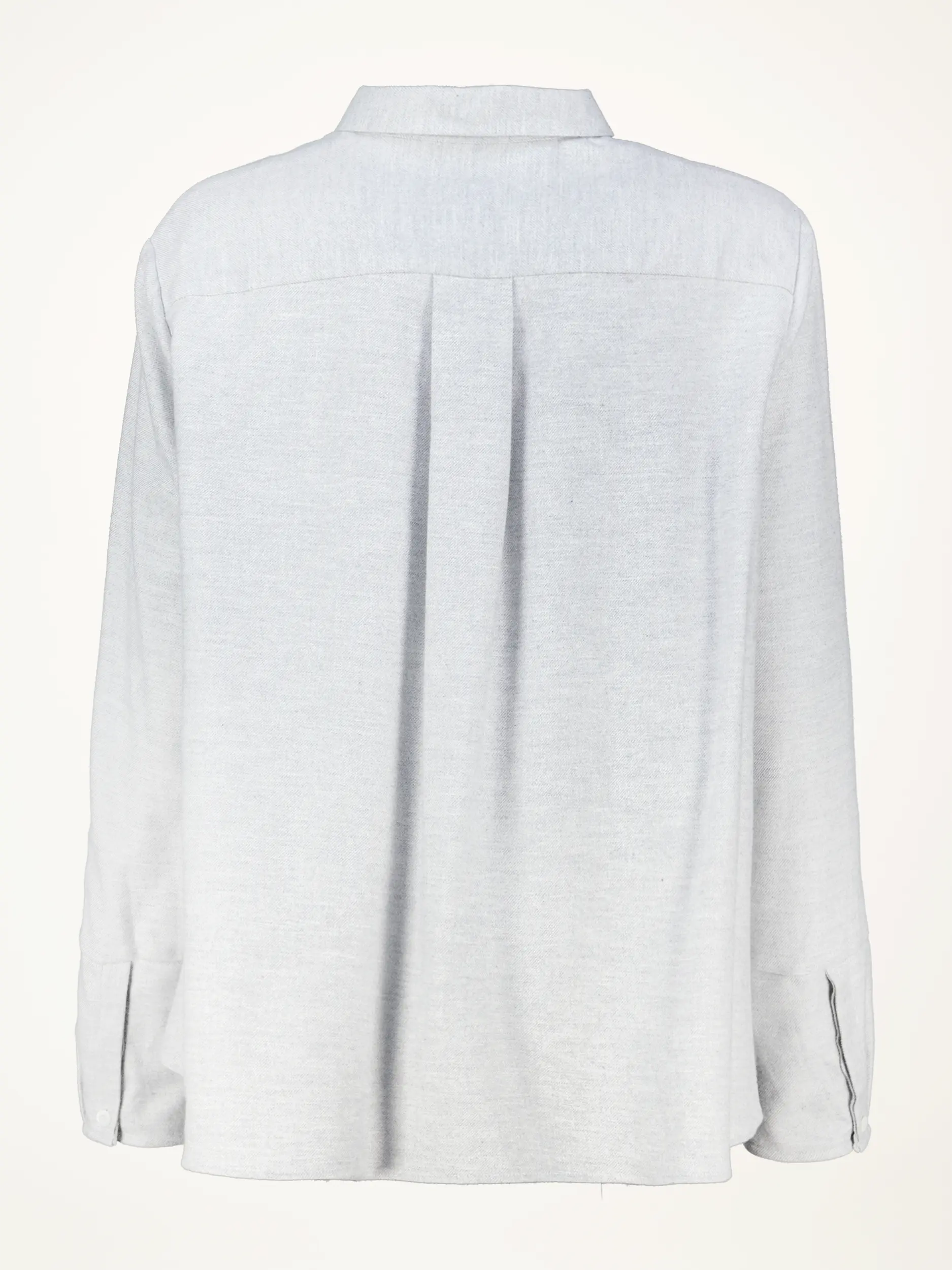 Flanellbluse 'Tiny' - Artikel Rückseite - Farbe: Grau