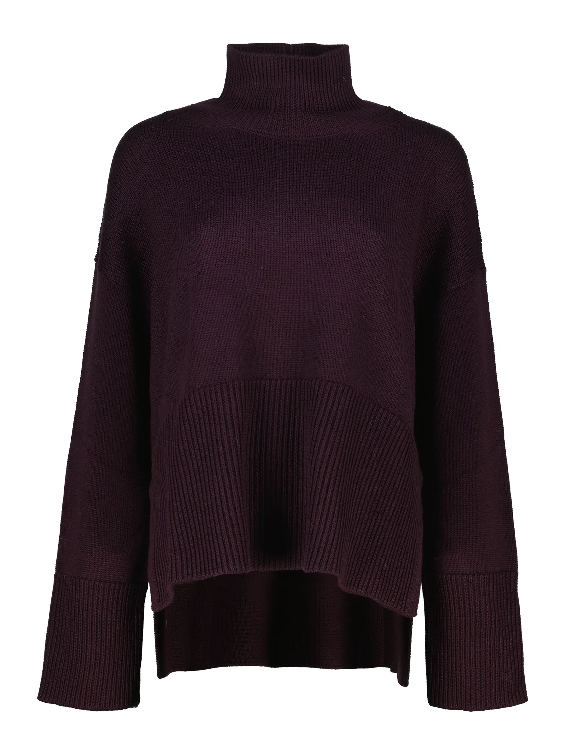 Pullover aus Wolle langarm - Artikel Vorderseite - Farbe: Rot