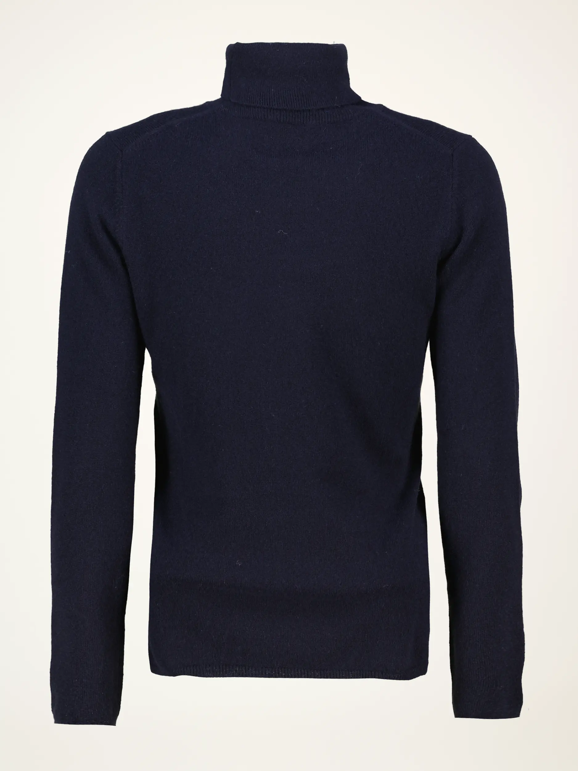 Rollkragenpullover aus Kaschmir langarm - Artikel Rückseite - Farbe: Blau