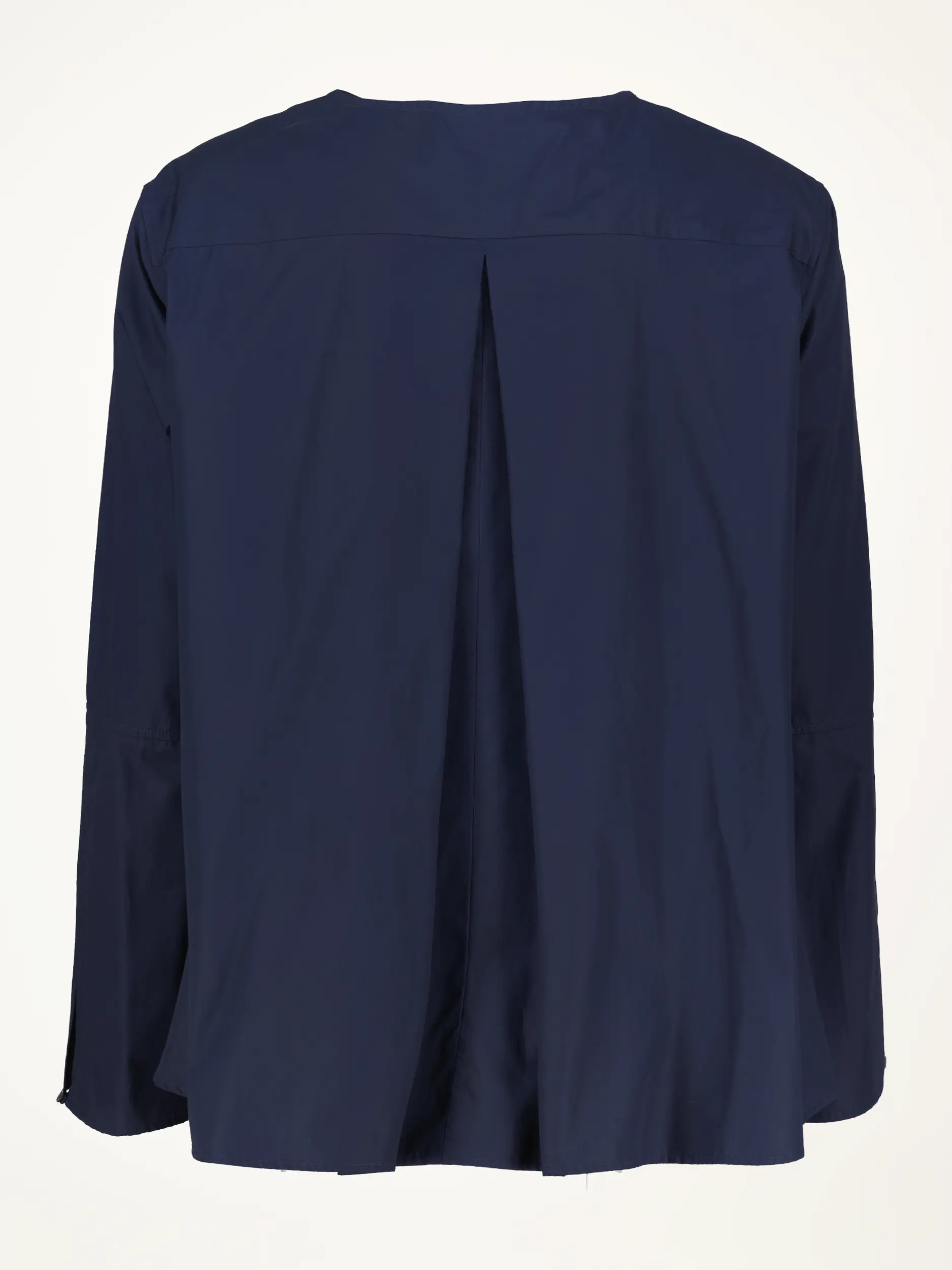 Baumwollbluse 'Zoe' - Artikel Rückseite - Farbe: Blau