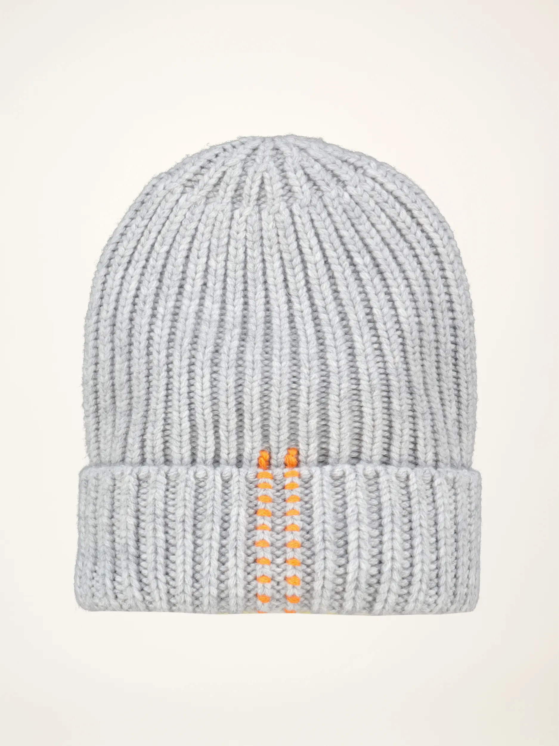 Strickmütze 'Beanie' - Artikel Rückseite - Farbe: Grau