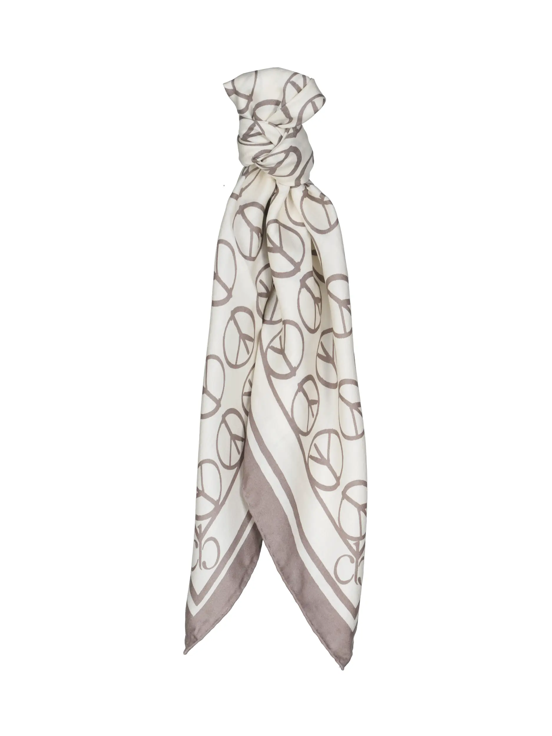 Tuch aus Seide  - Artikel Vorderseite - Farbe: Beige