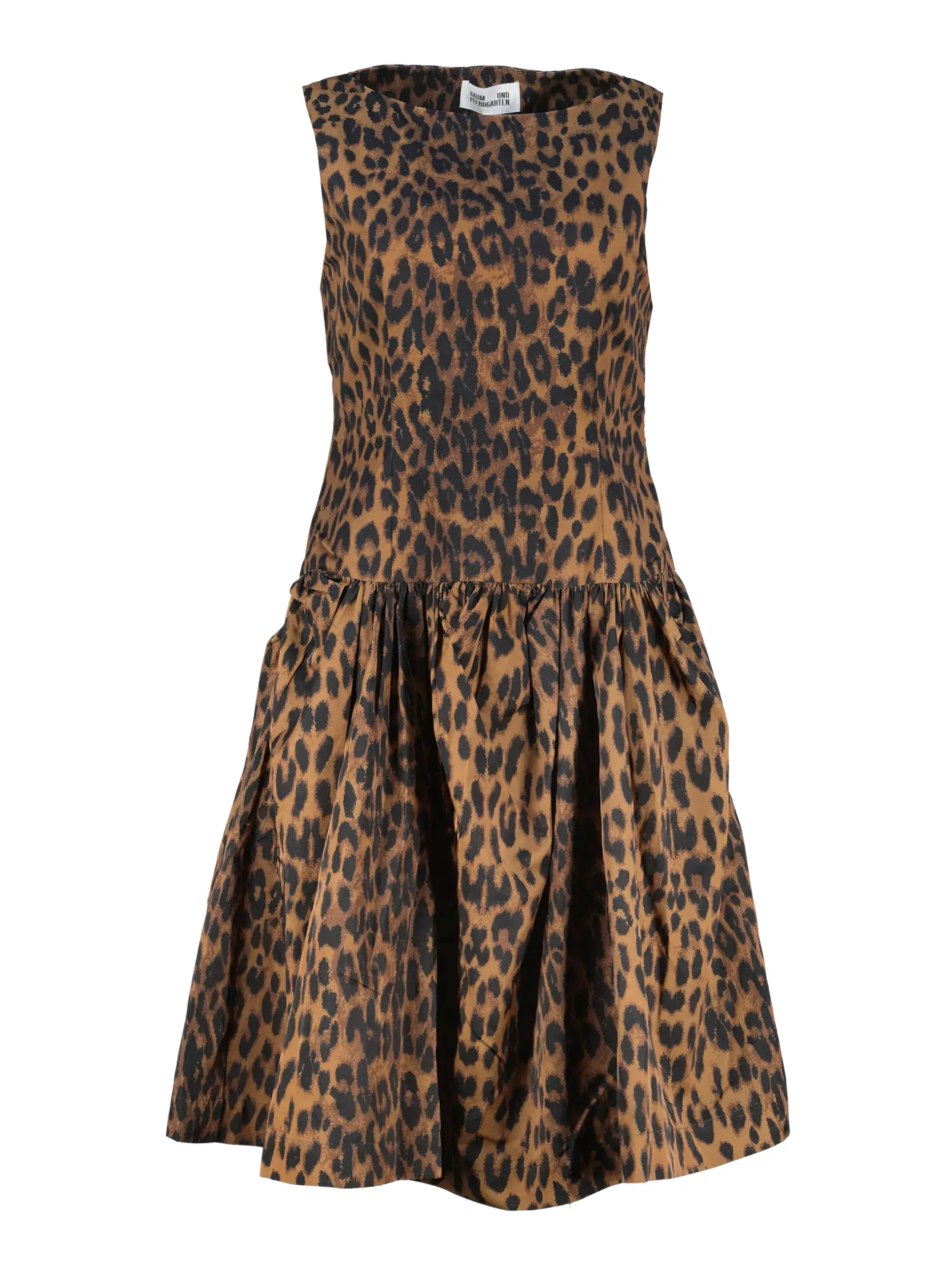 Midi Kleid ärmellos - Artikel Vorderseite - Farbe: Braun