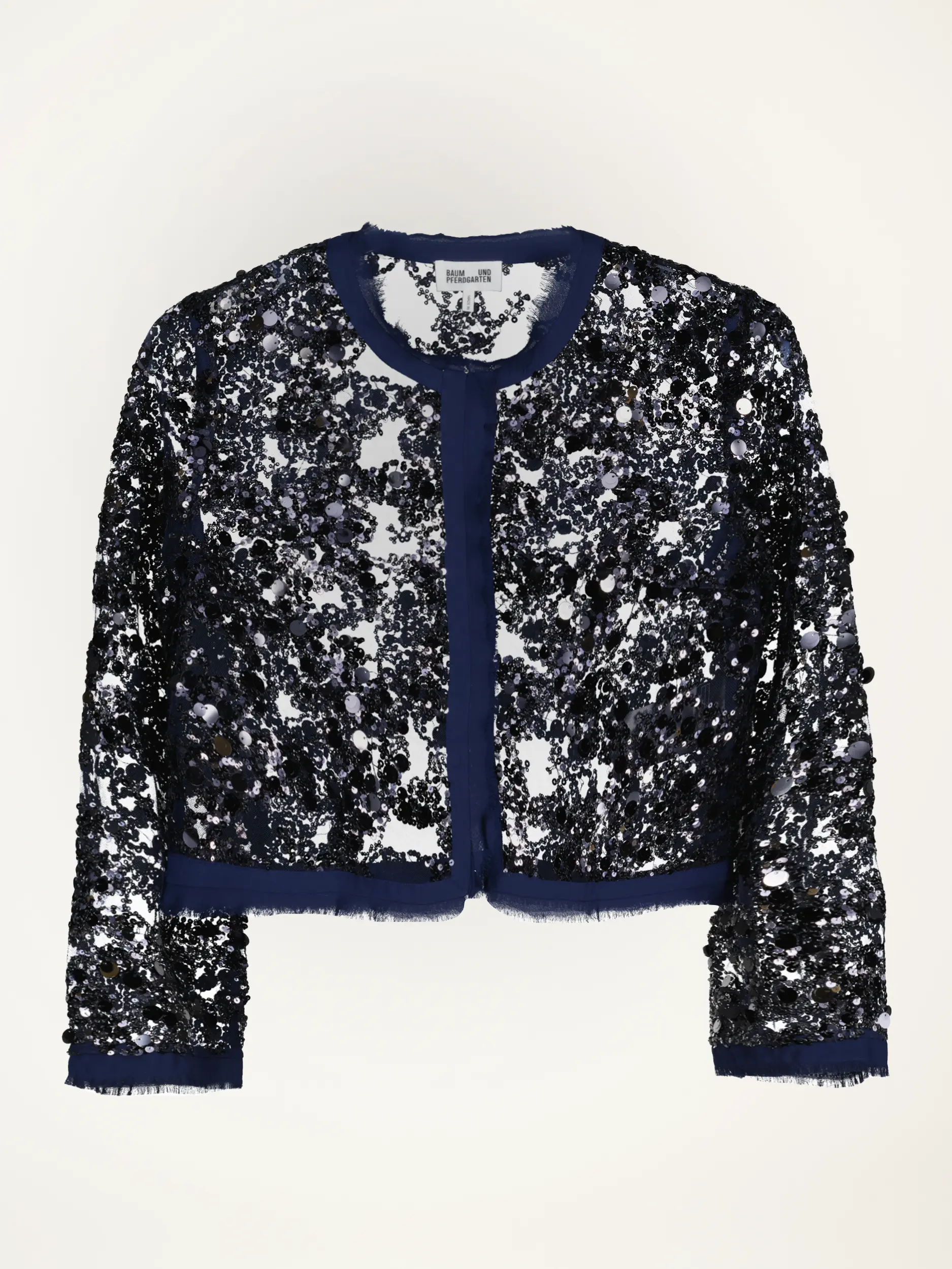 Jacke mit Pailletten - Artikelansicht - Farbe: Blau