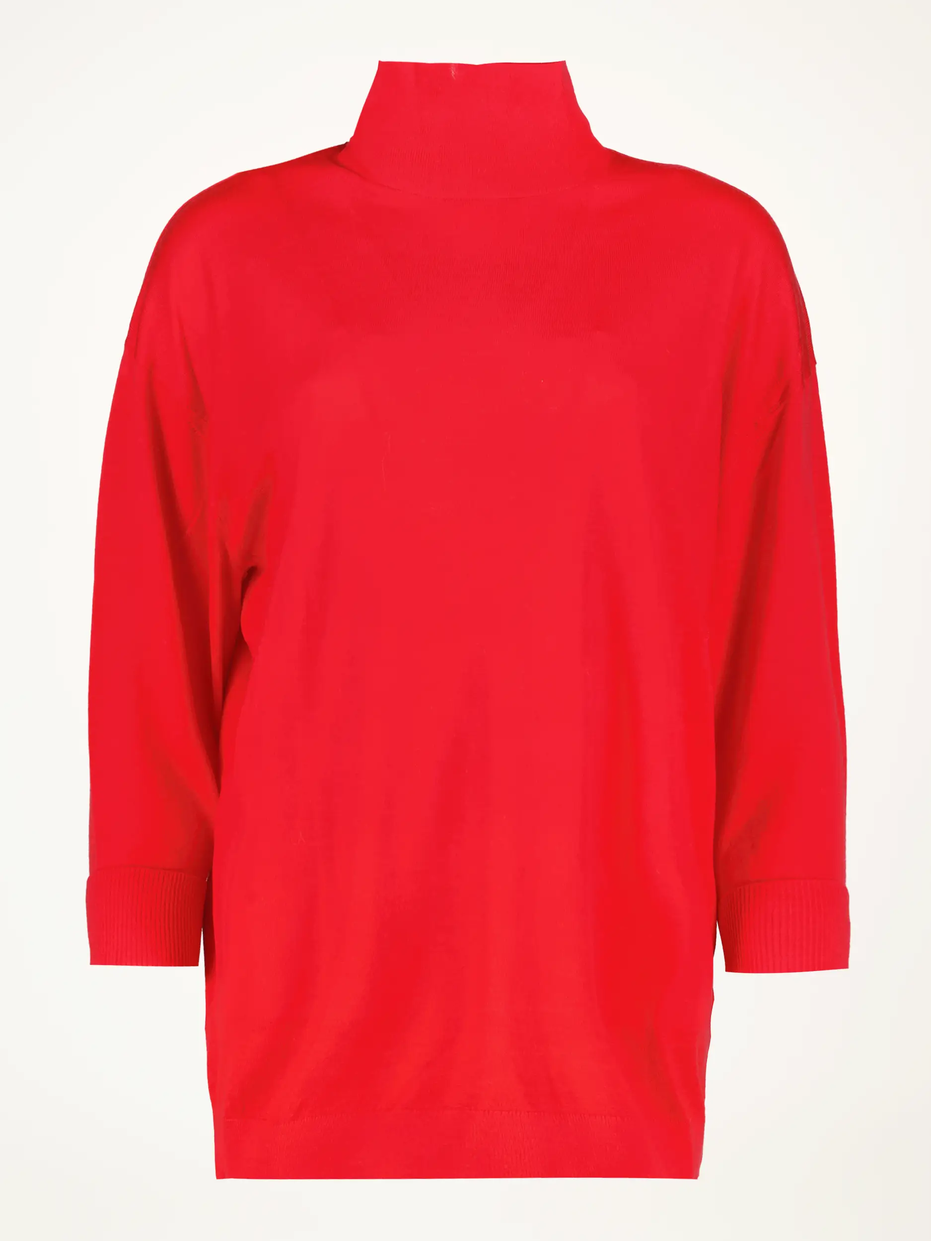 Pullover 'Urban Merino 2' aus Wolle 3/4 Arm - Artikelansicht - Farbe: Rot