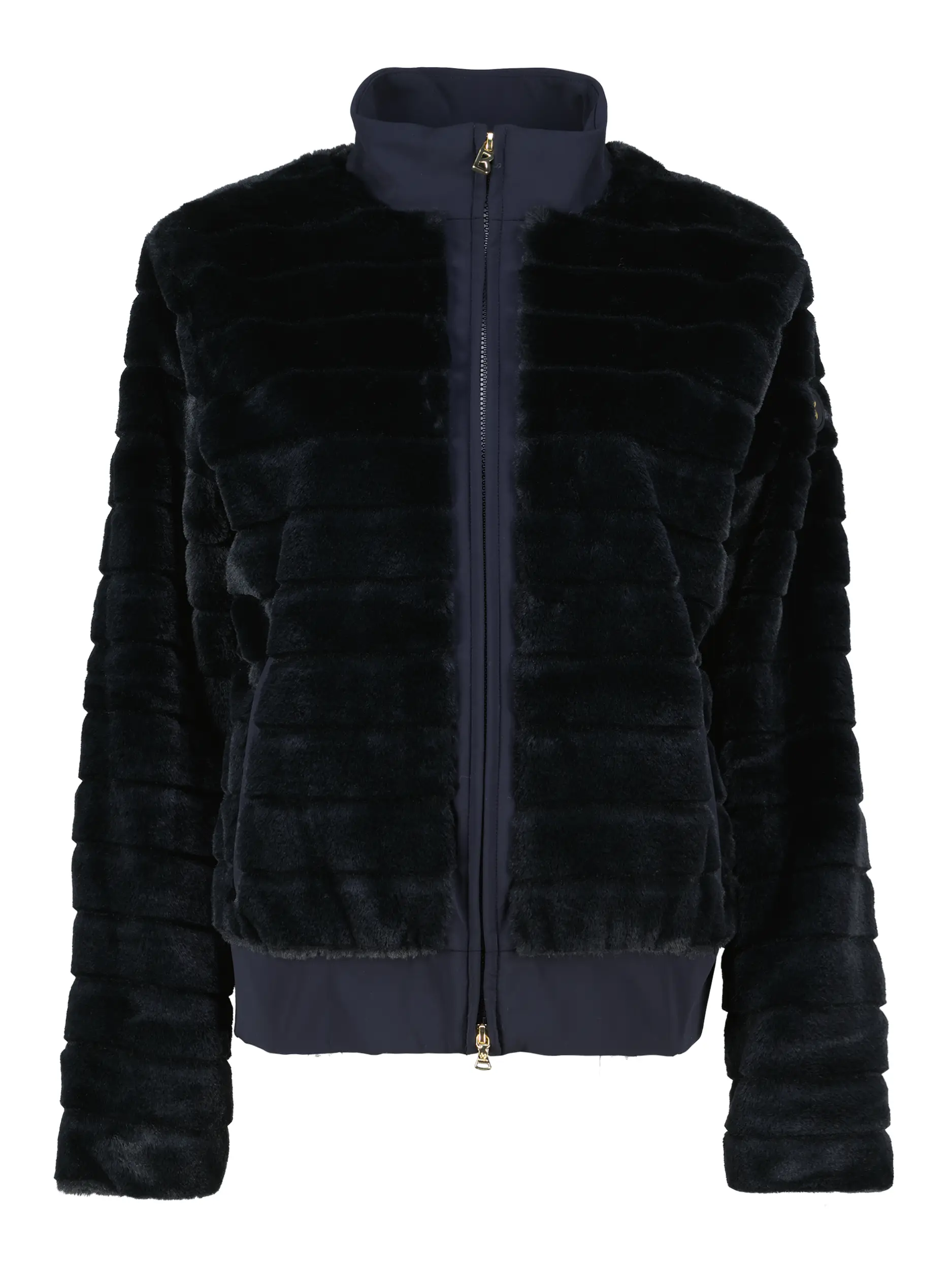 Faux Felljacke 'Katniss' - Artikel Vorderseite - Farbe: Schwarz