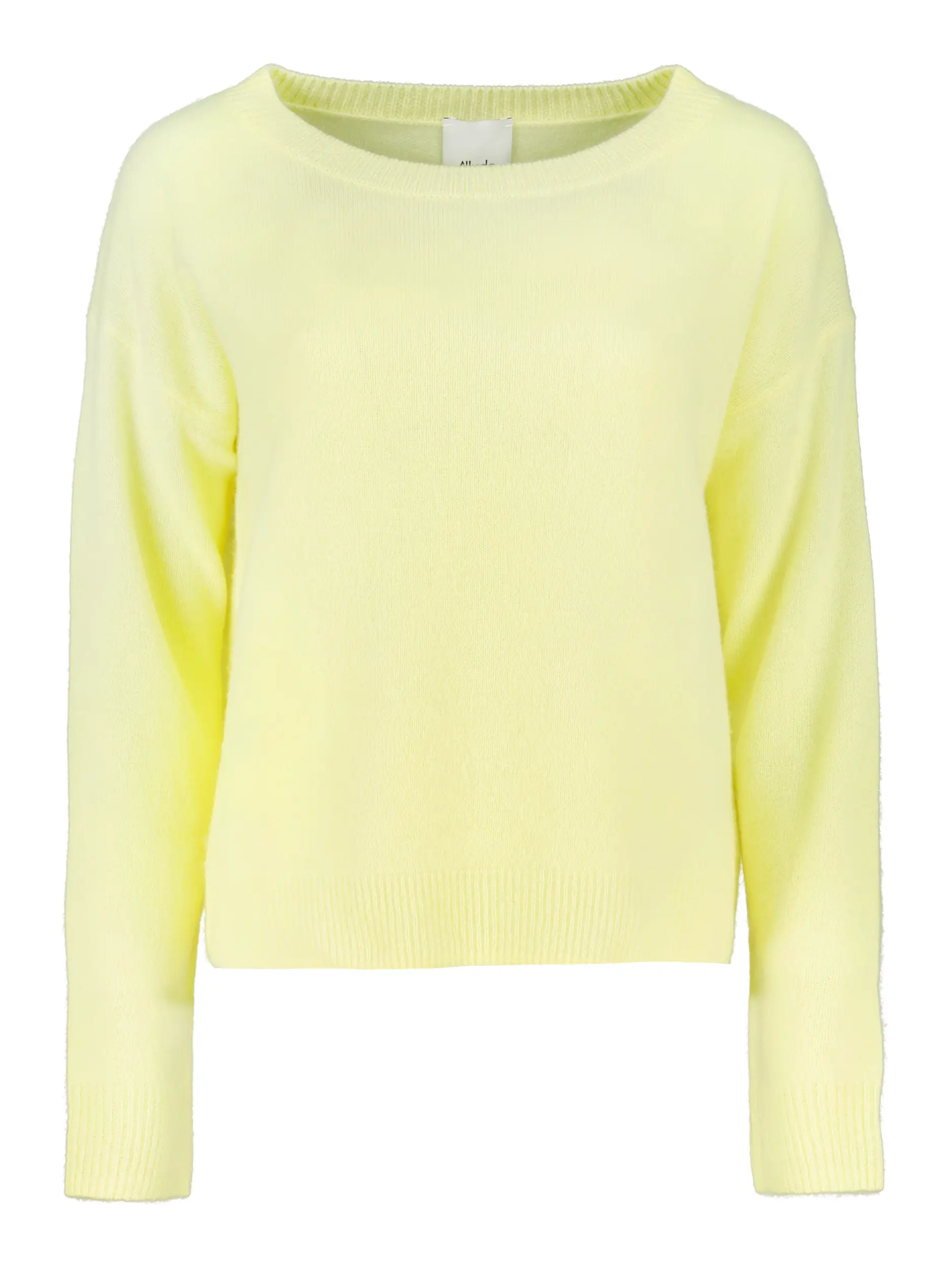 Pullover langarm aus Kaschmir - Artikel Vorderseite - Farbe: Gelb