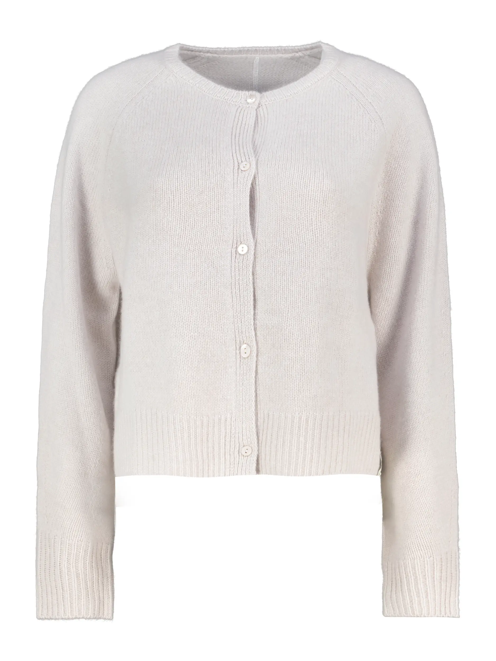 Strickjacke aus Kaschmir langarm - Artikel Vorderseite - Farbe: Beige