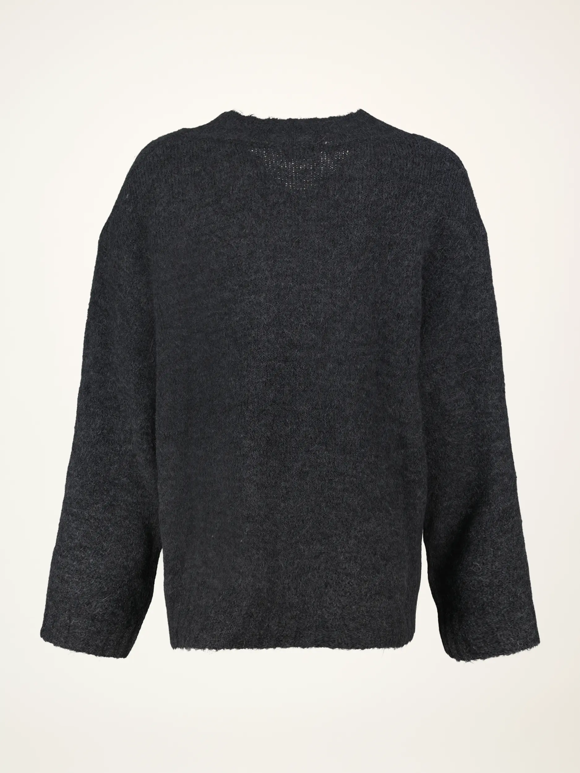Pullover langarm - Artikel Rückseite - Farbe: Grau