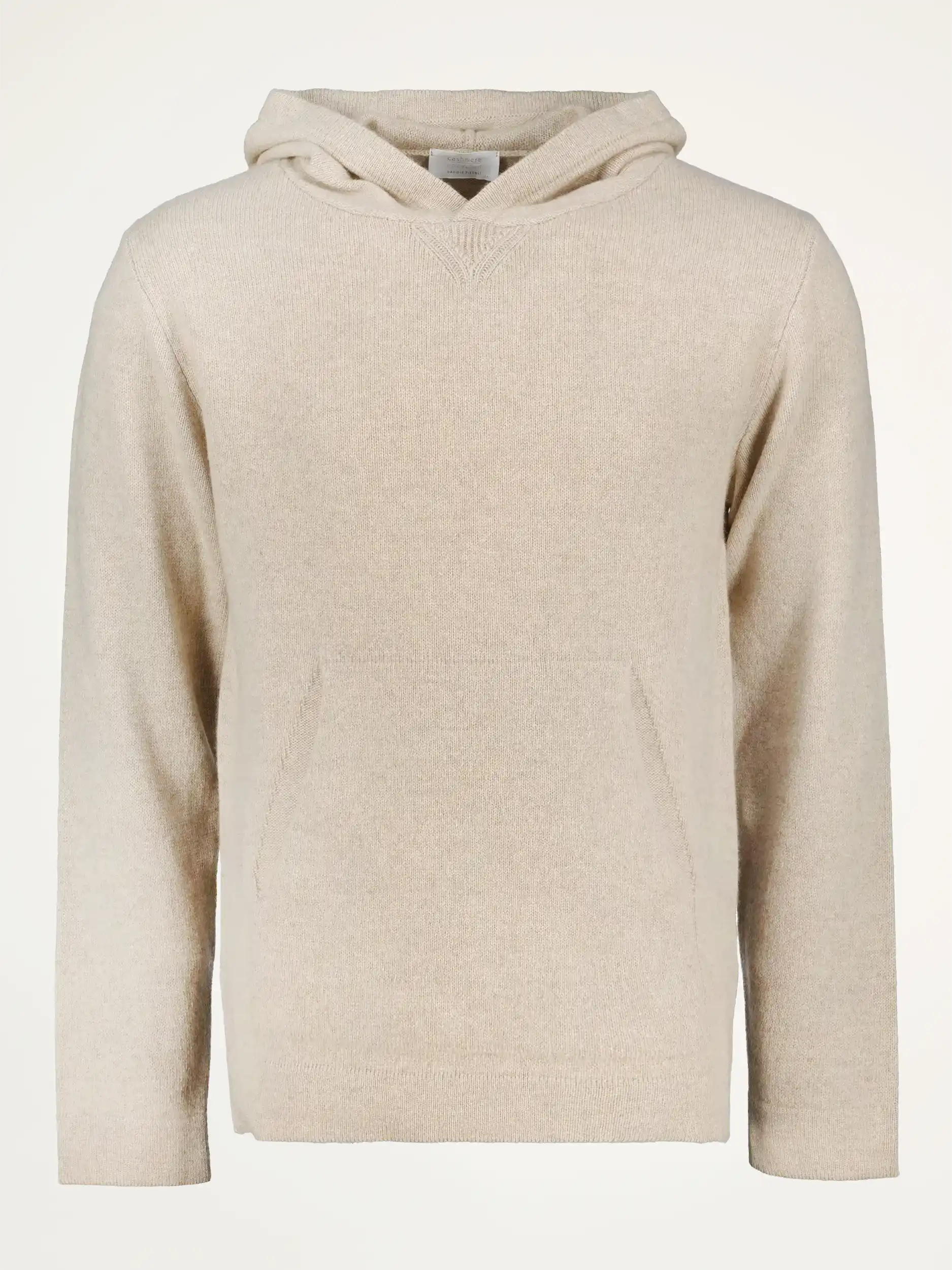 Kapuzenpullover aus Kaschmir langarm - Artikelansicht - Farbe: Beige