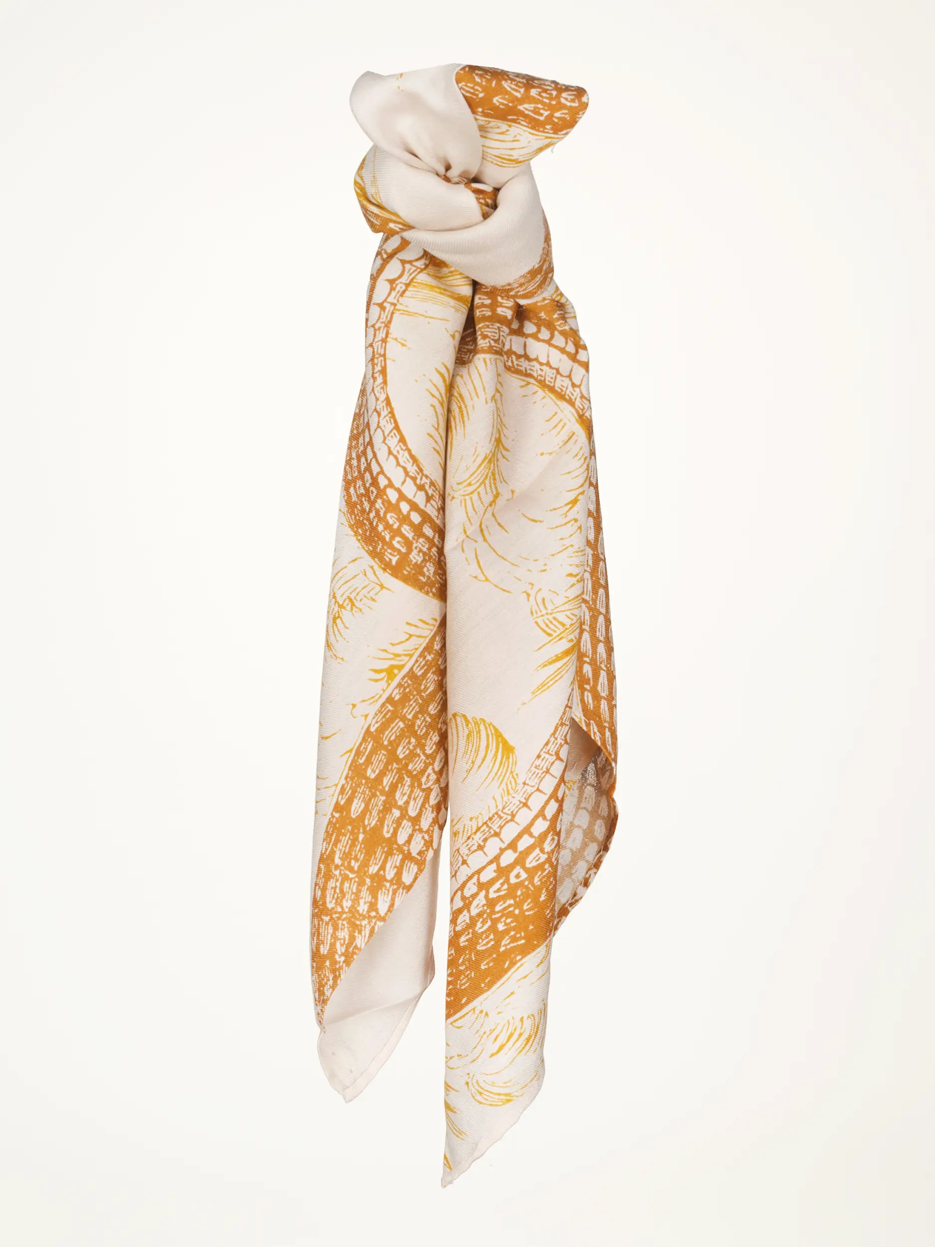 Tuch 'Garden Eden' aus Seide - Artikelansicht - Farbe: Beige