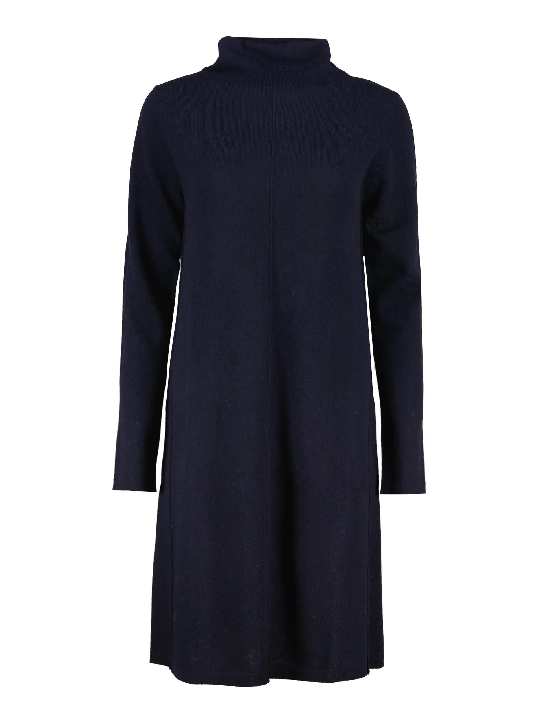 Midi Wollkleid langarm - Artikel Vorderseite - Farbe: Blau