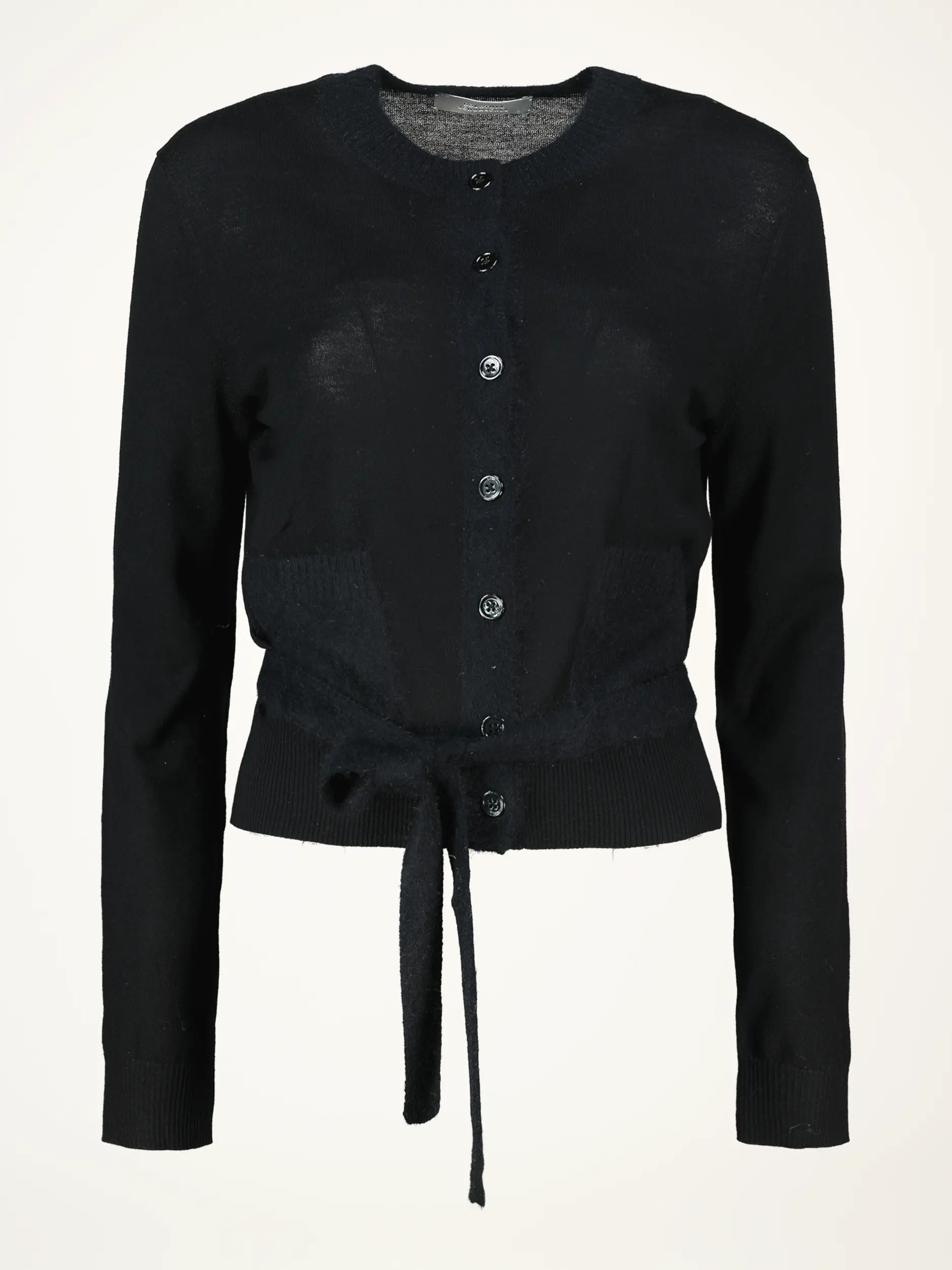 Strickjacke 'Merino Romance' aus Wolle - Artikelansicht - Farbe: Schwarz