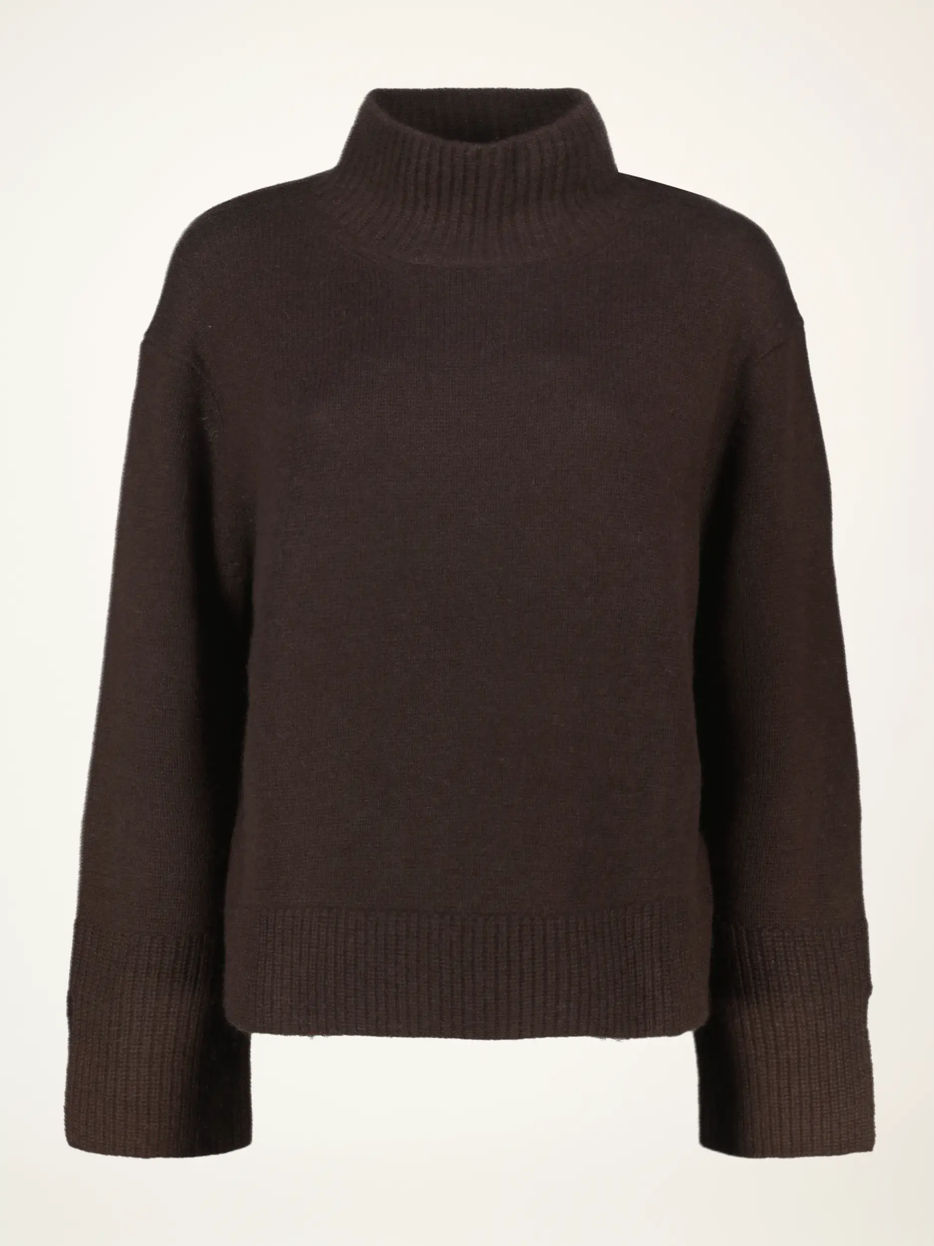Pullover aus Wolle langarm - Artikelansicht - Farbe: Braun