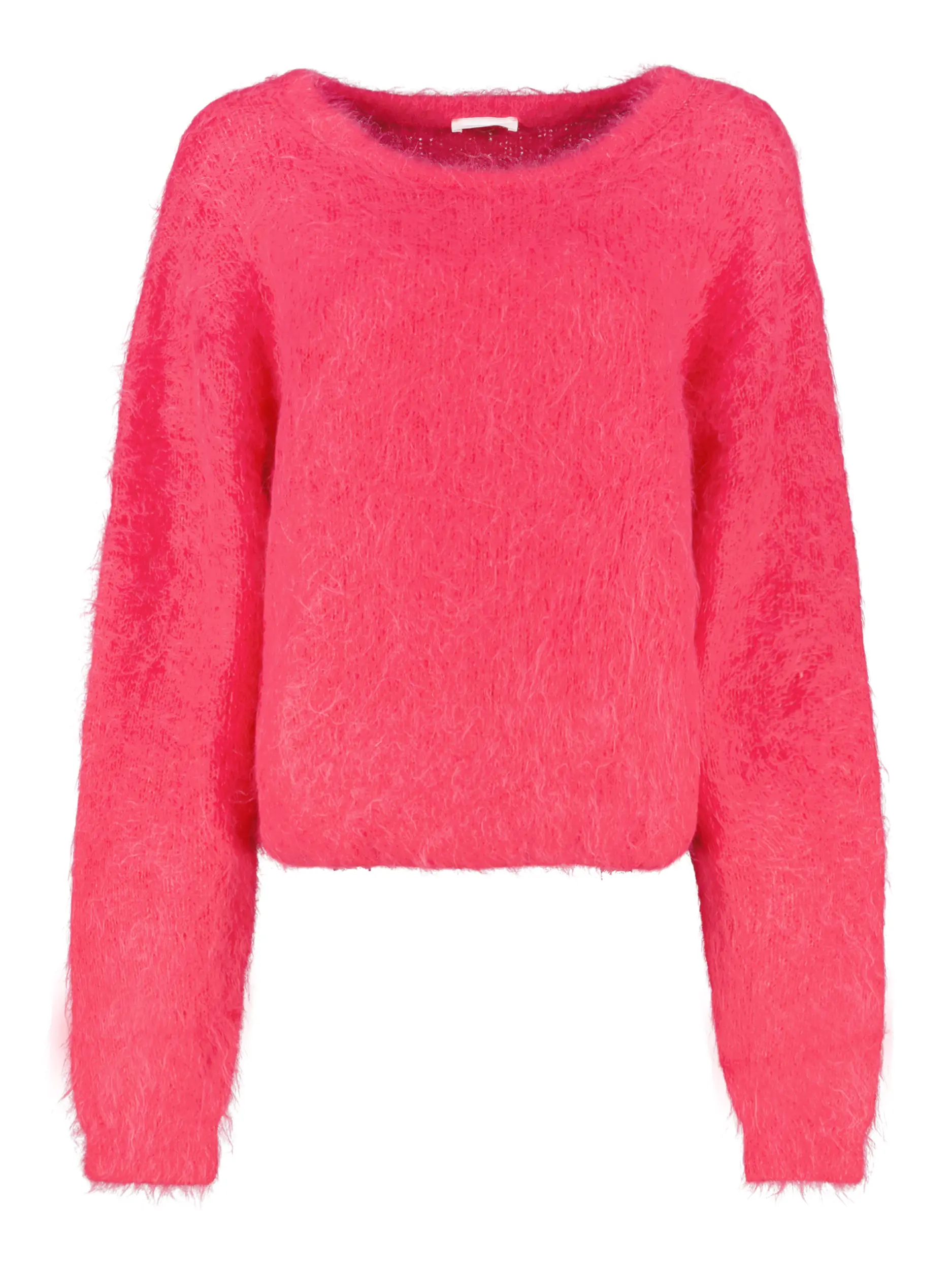 Oversized Pullover aus Alpaka-Mix langarm - Artikel Vorderseite - Farbe: Rosa&Pink