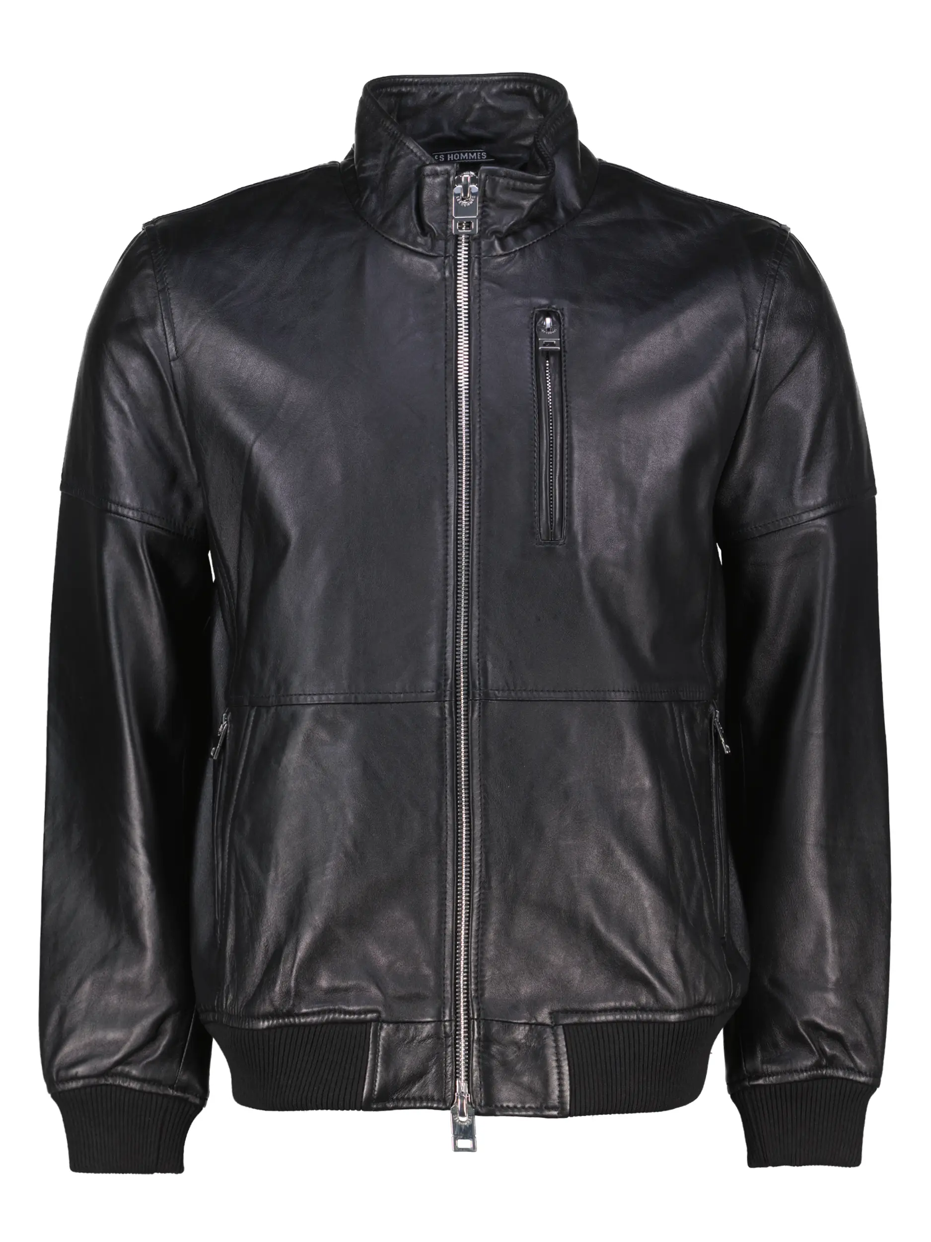 Lederjacke - Artikel Vorderseite - Farbe: Schwarz