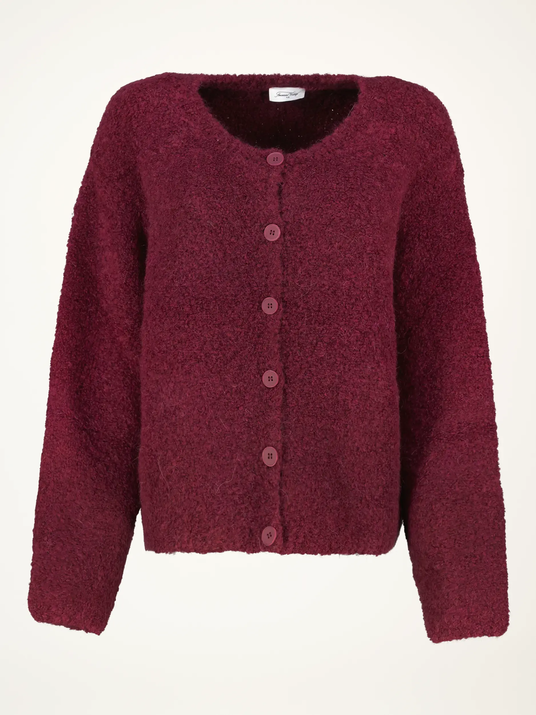Strickjacke aus Woll-Mix - Artikelansicht - Farbe: Rot