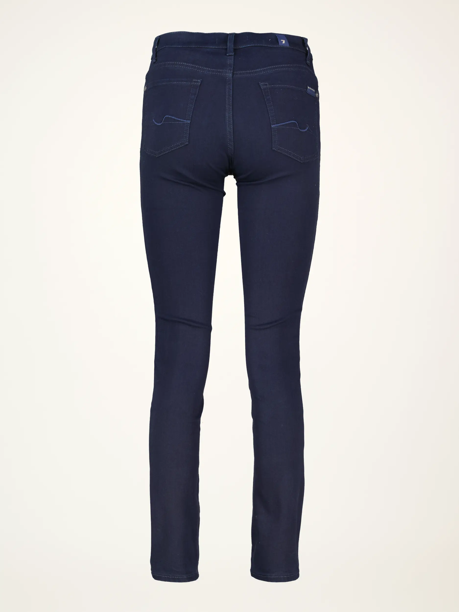 Mid Rise Slim Fit Jeans 'Roxanne' - Artikel Rückseite - Farbe: Blau