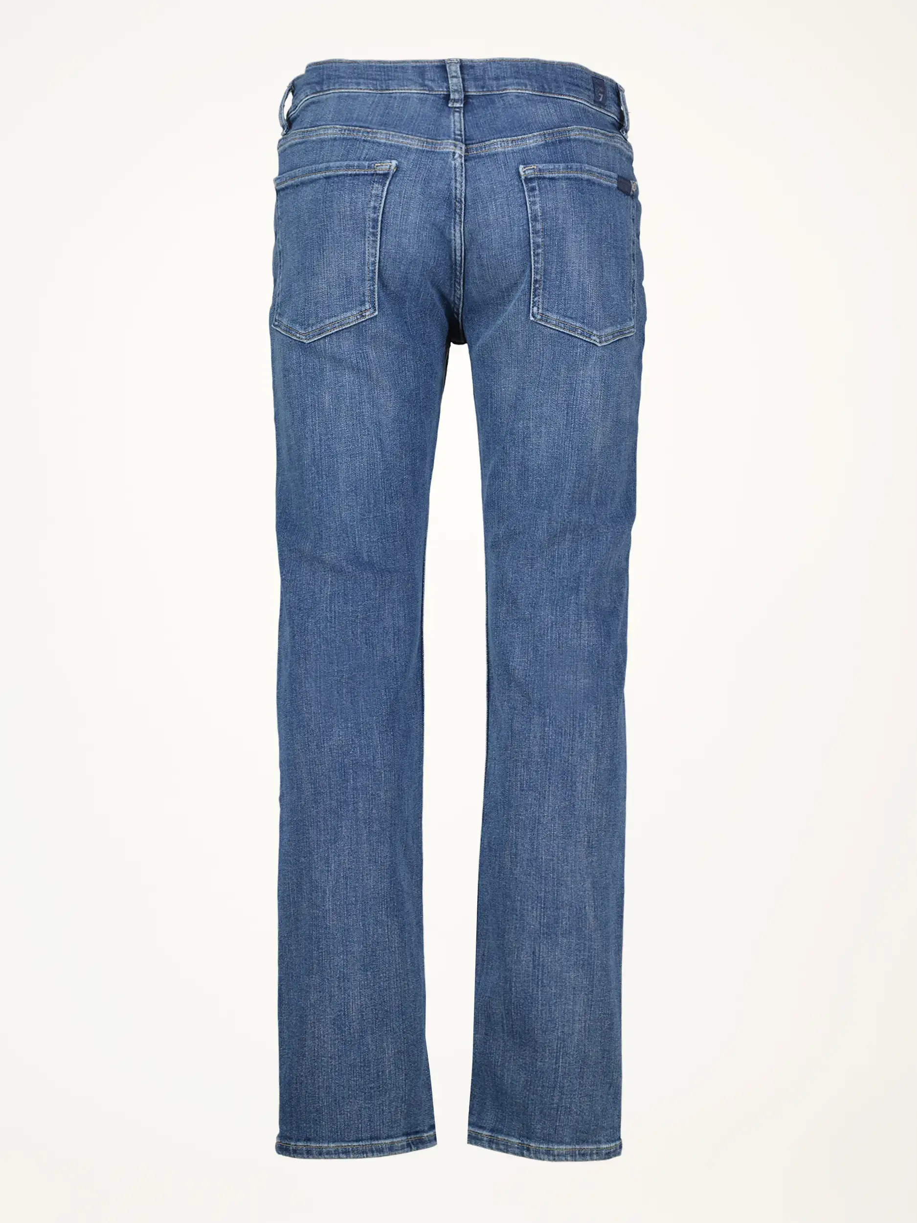 Mid Rise Straight Leg Jeans - Artikel Rückseite - Farbe: Blau