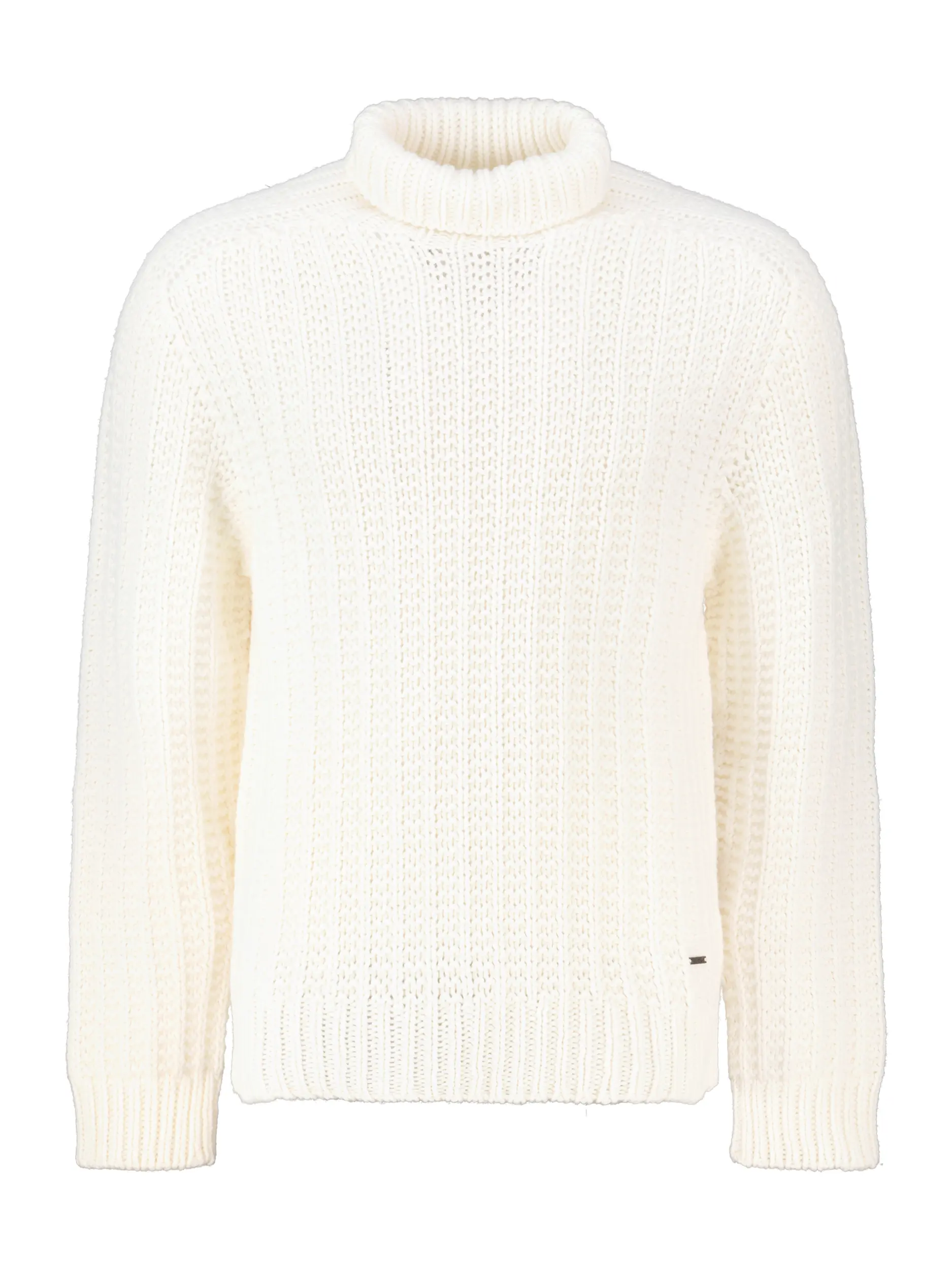 Rollkragenpullover 'Finar' aus Woll-Mix langarm - Artikel Vorderseite - Farbe: Creme