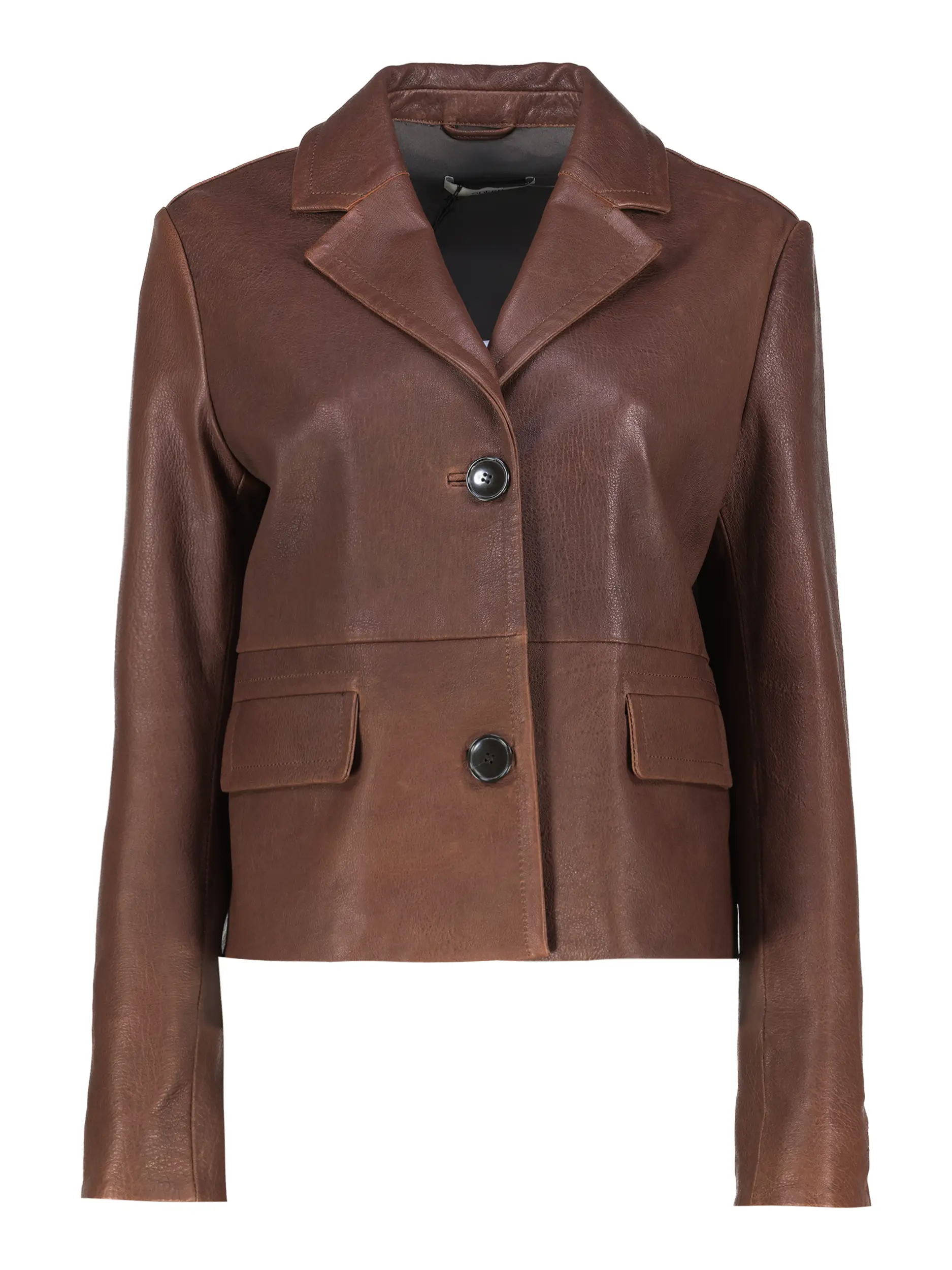 Lederjacke - Artikel Vorderseite - Farbe: Braun