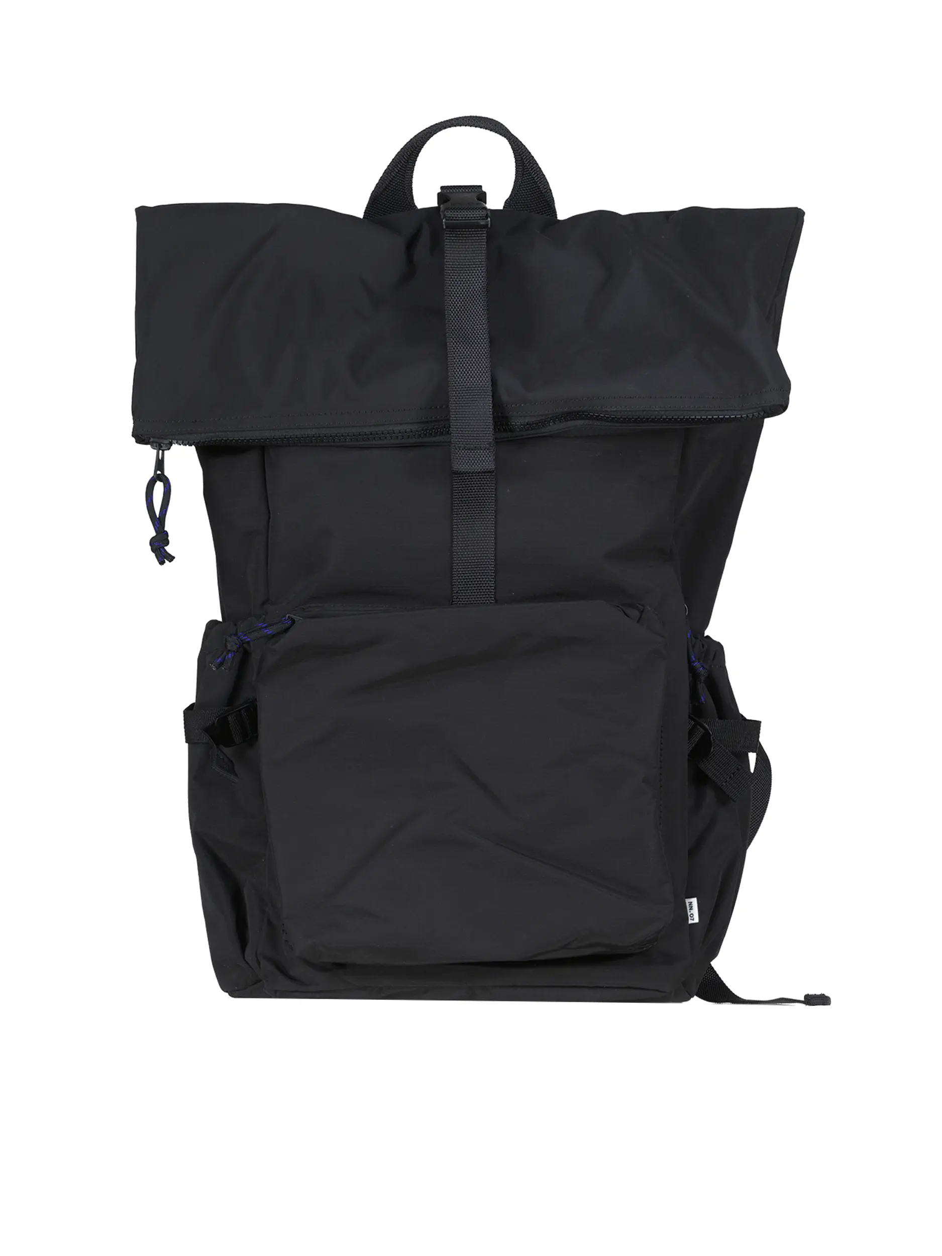 Wasserabweisender Rucksack 'Roll Top' - Artikel Vorderseite - Farbe: Schwarz