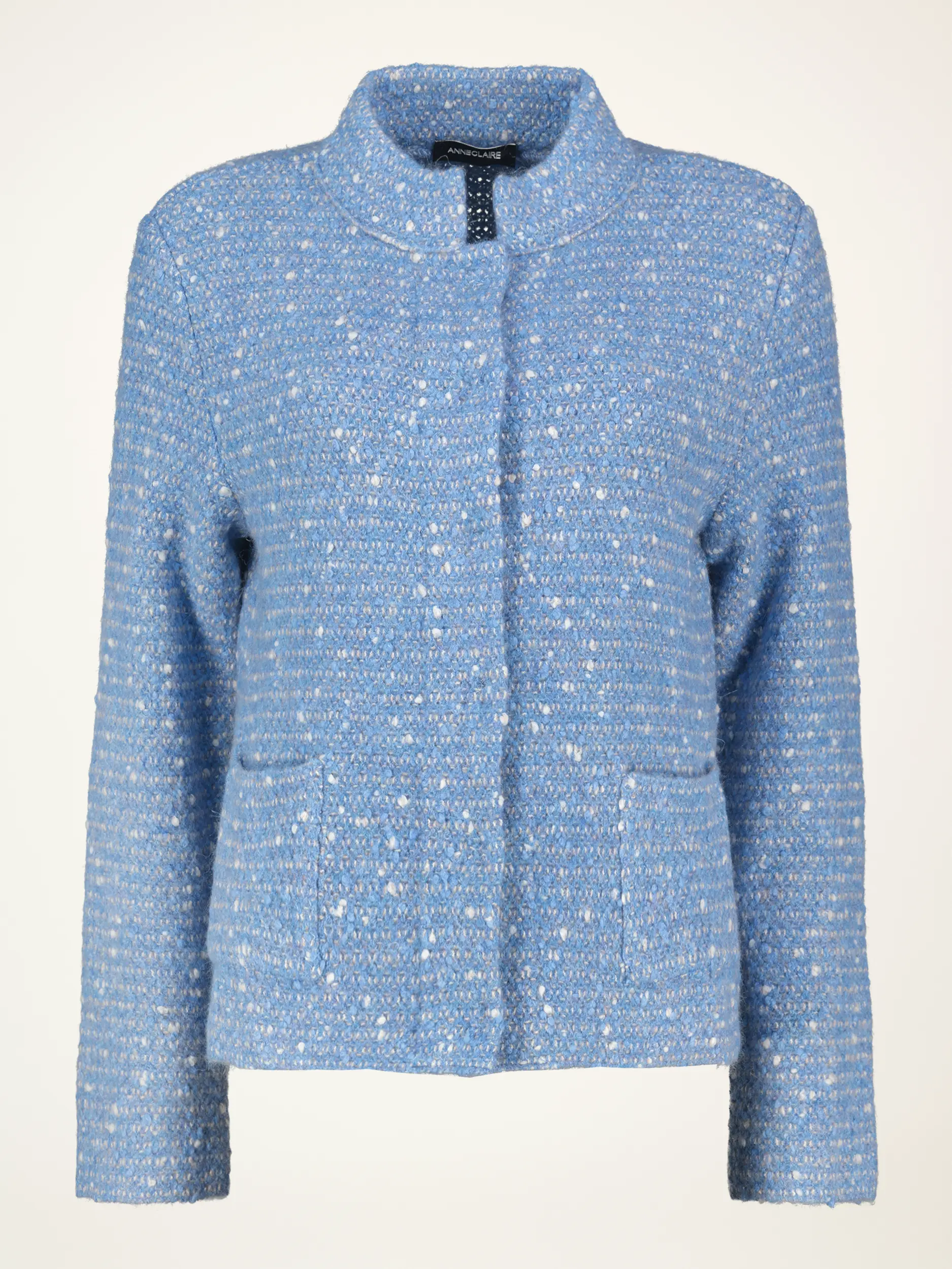 Jacke aus Woll-Mix - Artikelansicht - Farbe: Blau Jacke aus Woll-Mix - Artikelansicht - Farbe: Blau