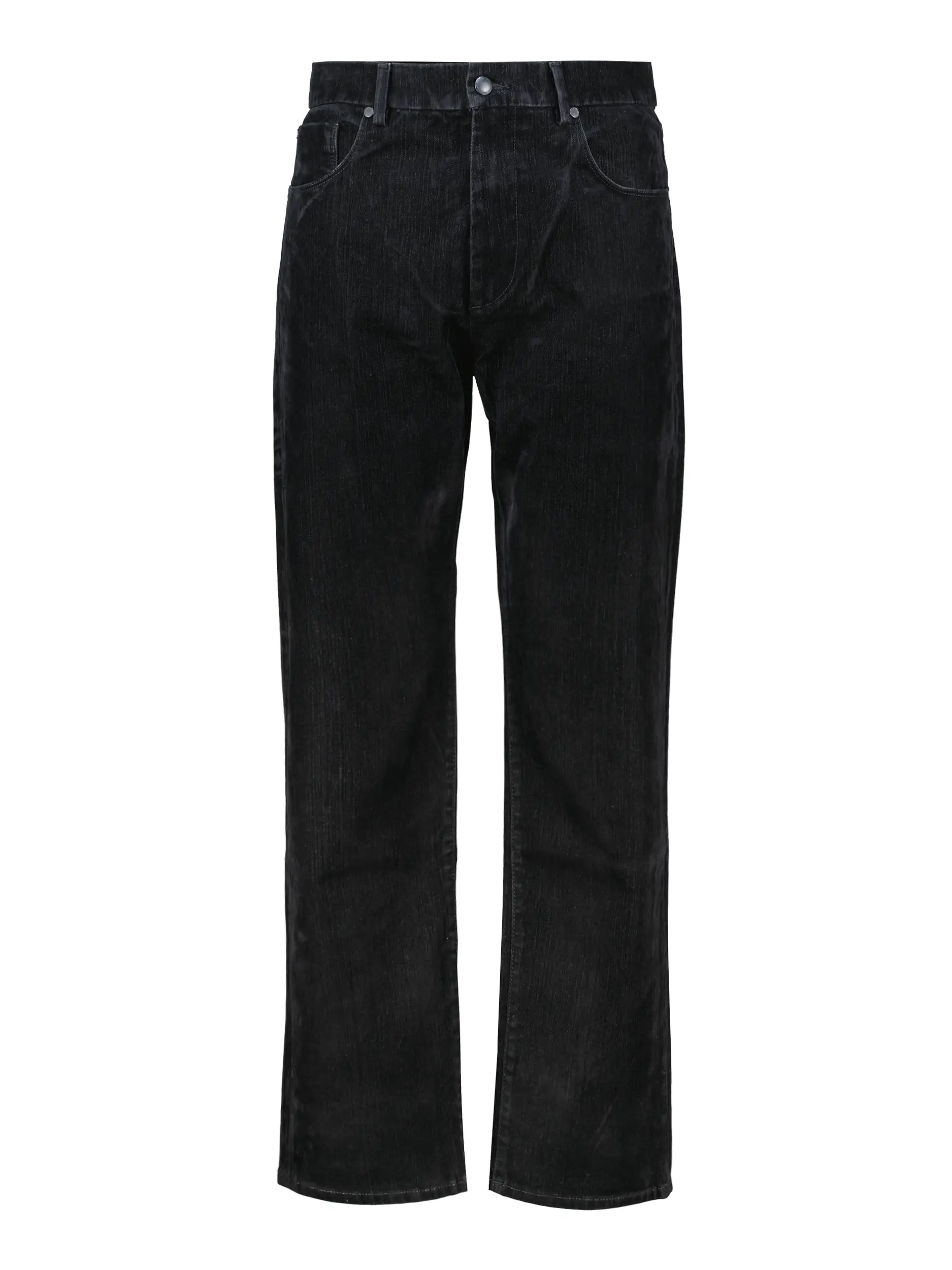 Mid Rise Straight Leg Jeans - Artikel Vorderseite - Farbe: Schwarz