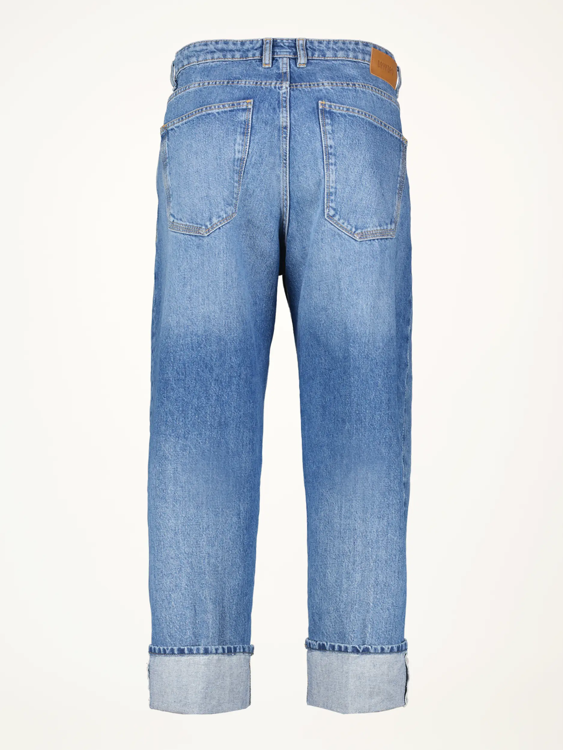 Mid Rise Wide Leg Jeans 'Rawdy' - Artikel Rückseite - Farbe: Blau