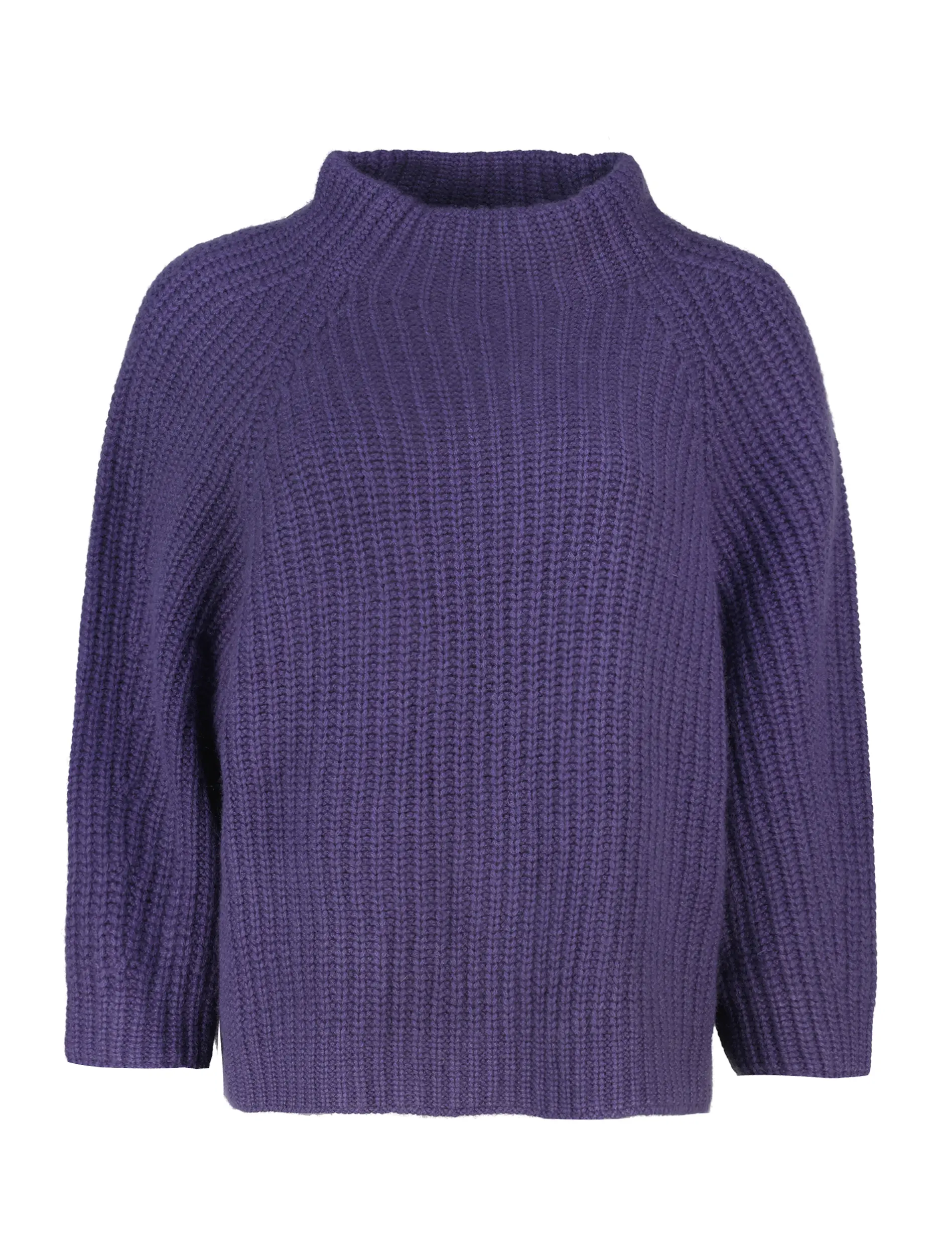 Pullover 'Fallou' aus Kaschmir langarm - Artikel Vorderseite - Farbe: Violett