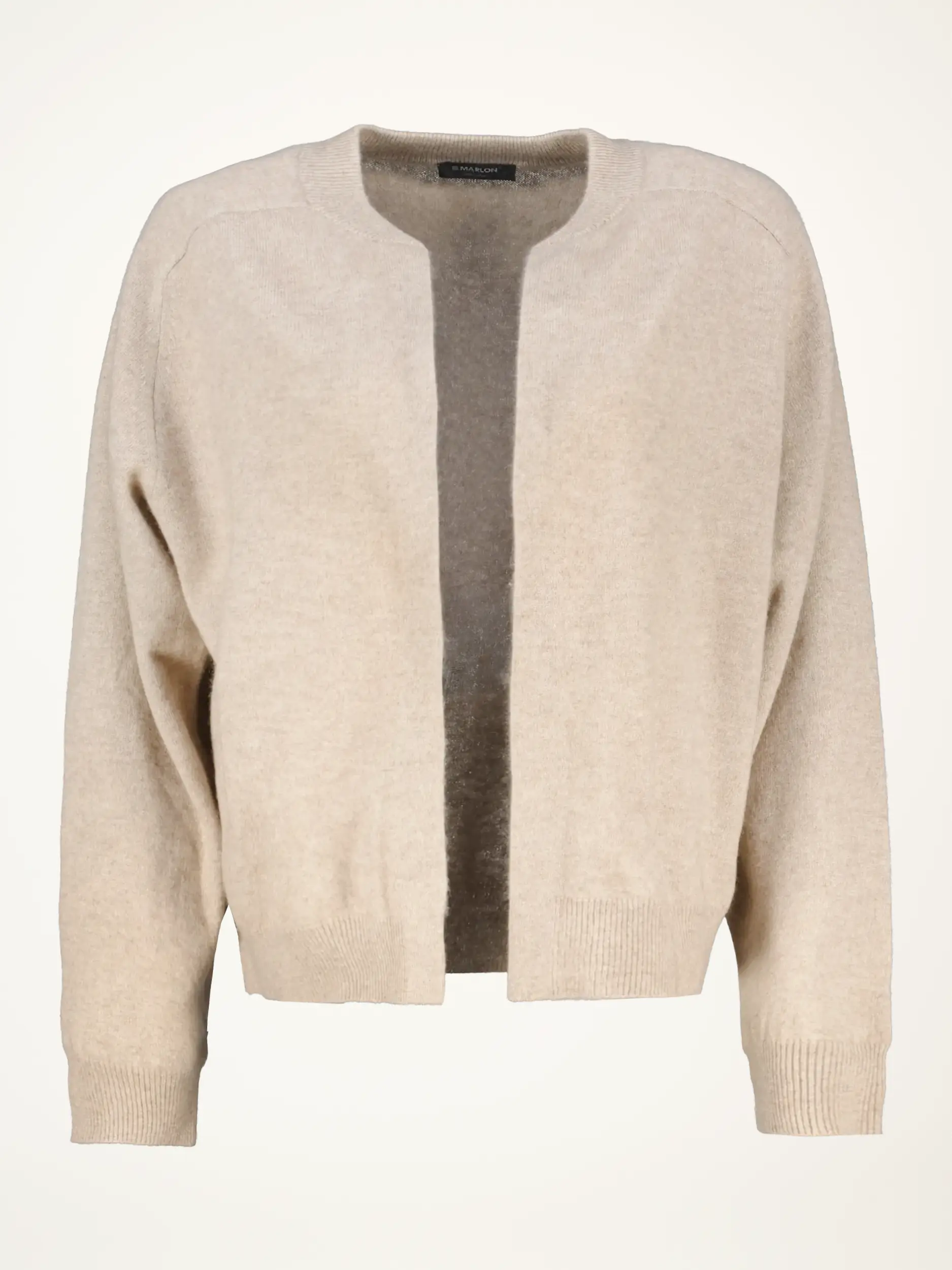 Offene Strickjacke langarm - Artikelansicht - Farbe: Beige