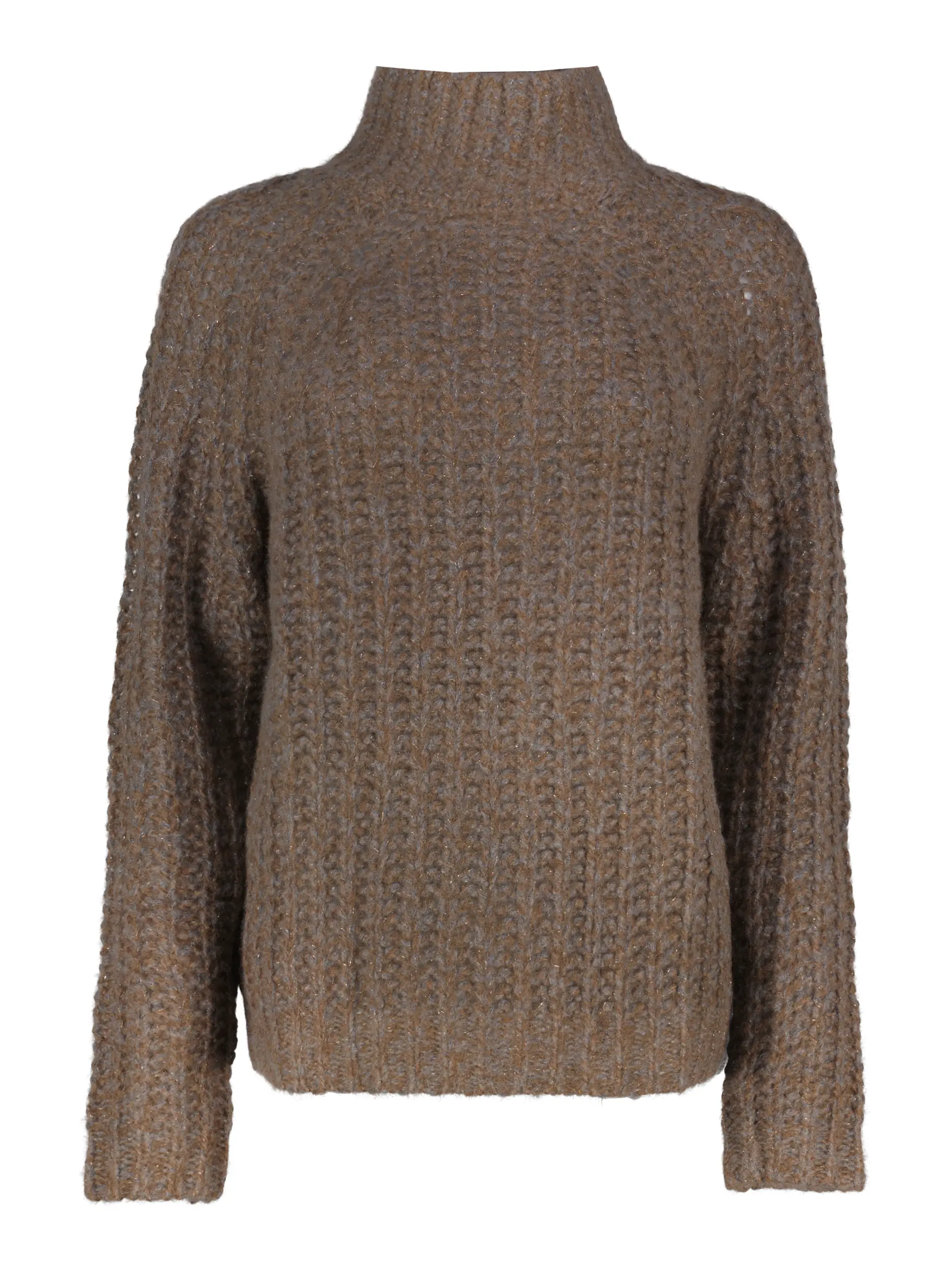 Pullover aus Kaschmir-Mix langarm - Artikel Vorderseite - Farbe: Braun